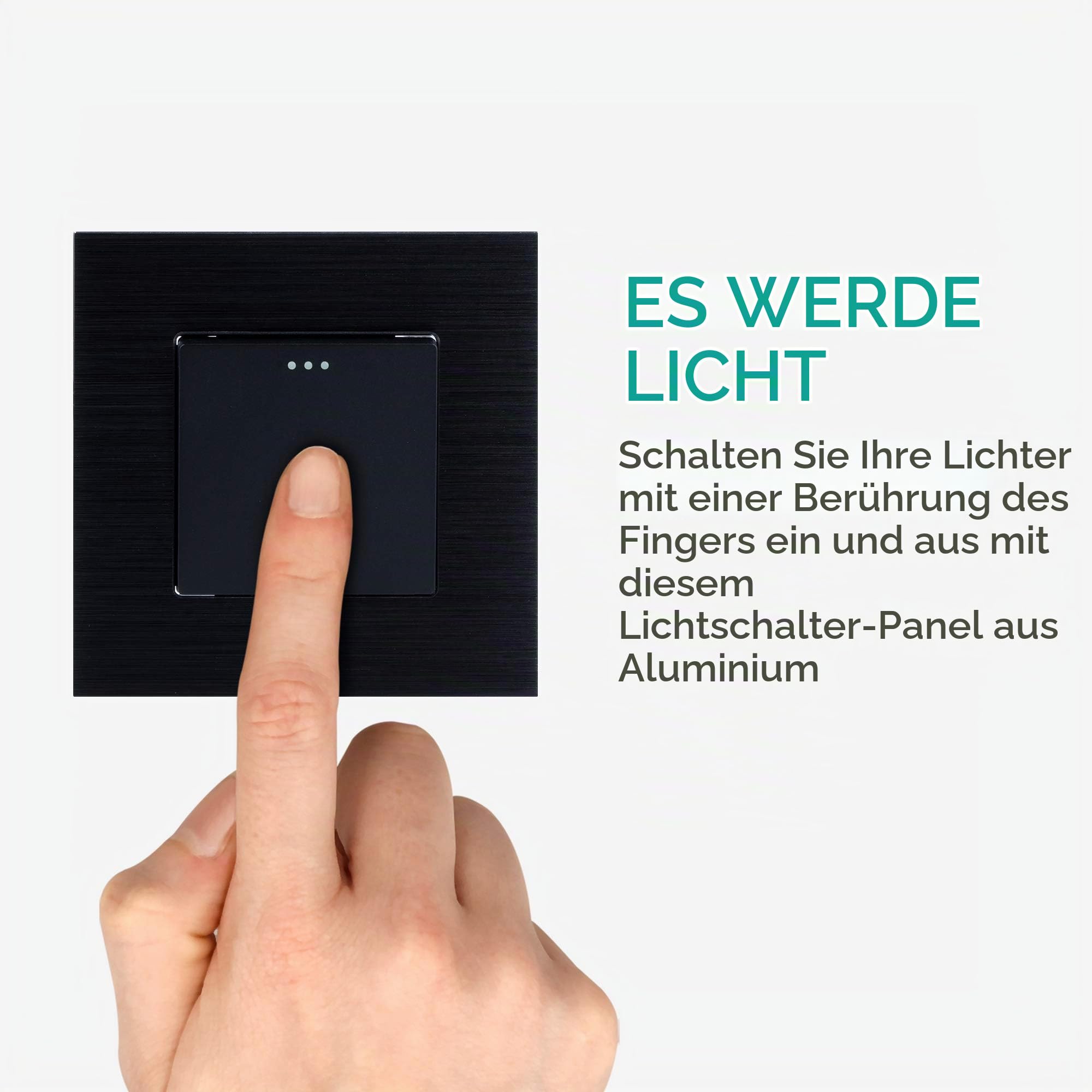 navaris-lighting-lichtschalter-aluminium-schwarz-eckig image 6