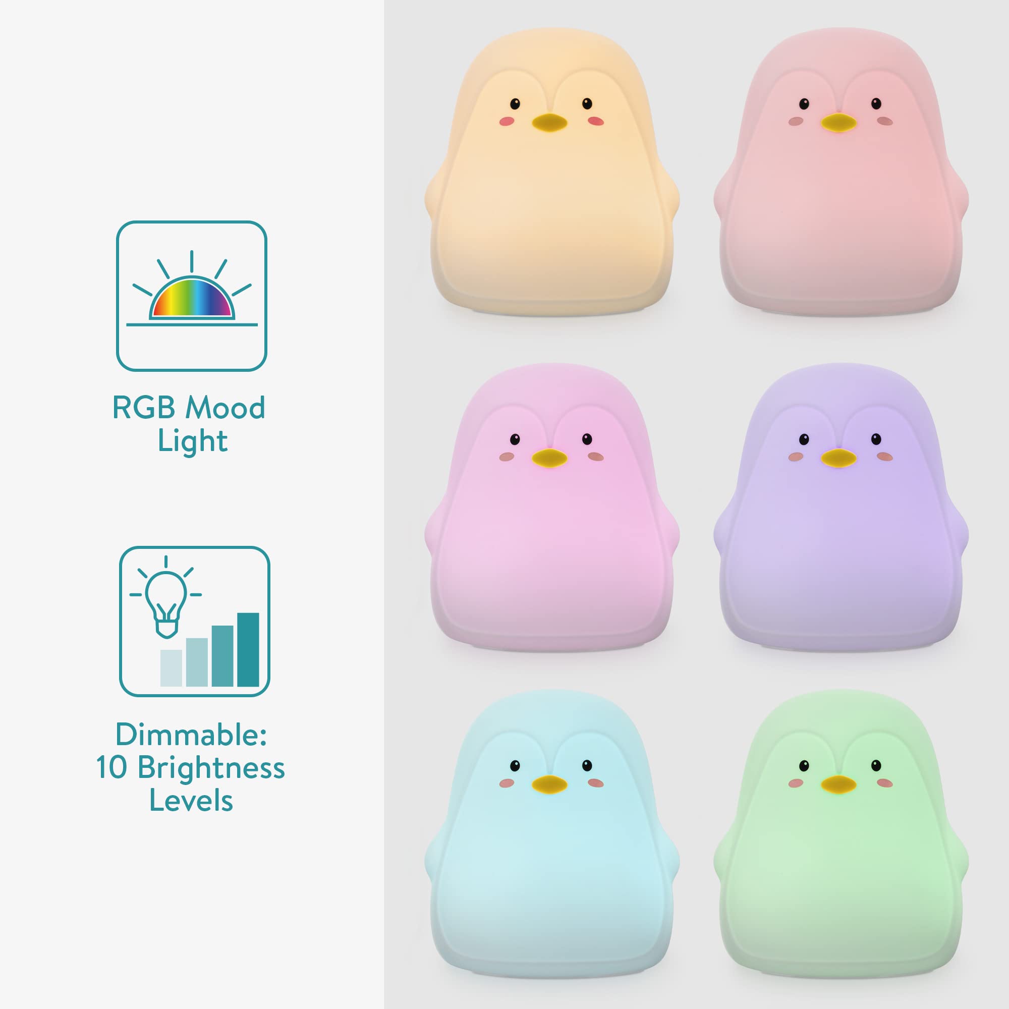 navaris-pinguin-led-nachtlicht-nachttischlampe-wei-rgb image 3