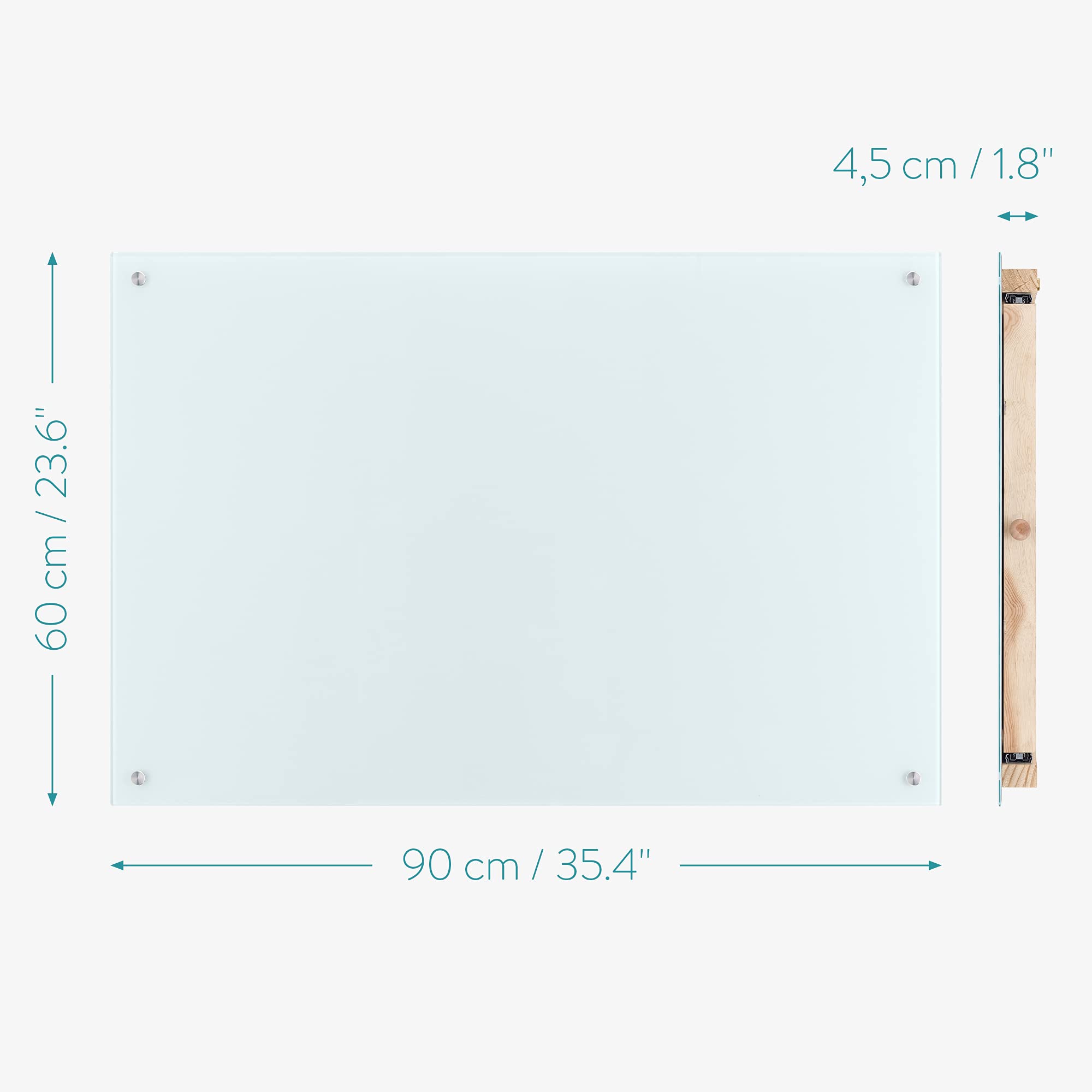 navaris-magnettafel-whiteboard-90x60cm-mit-magneten image 5
