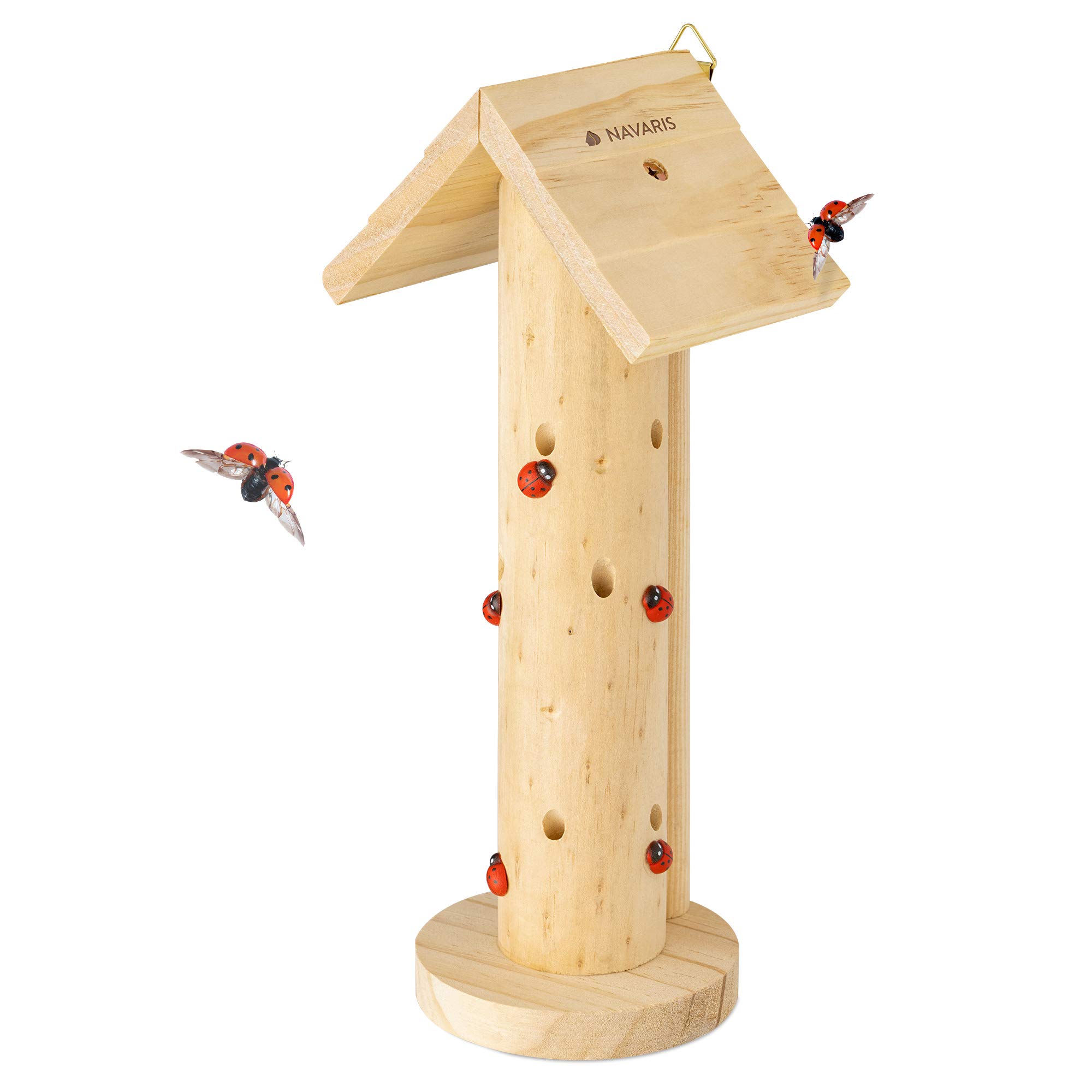 navaris-garden-marienk-ferhaus-holz-kiefer-12-5x9-5x28cm image 1