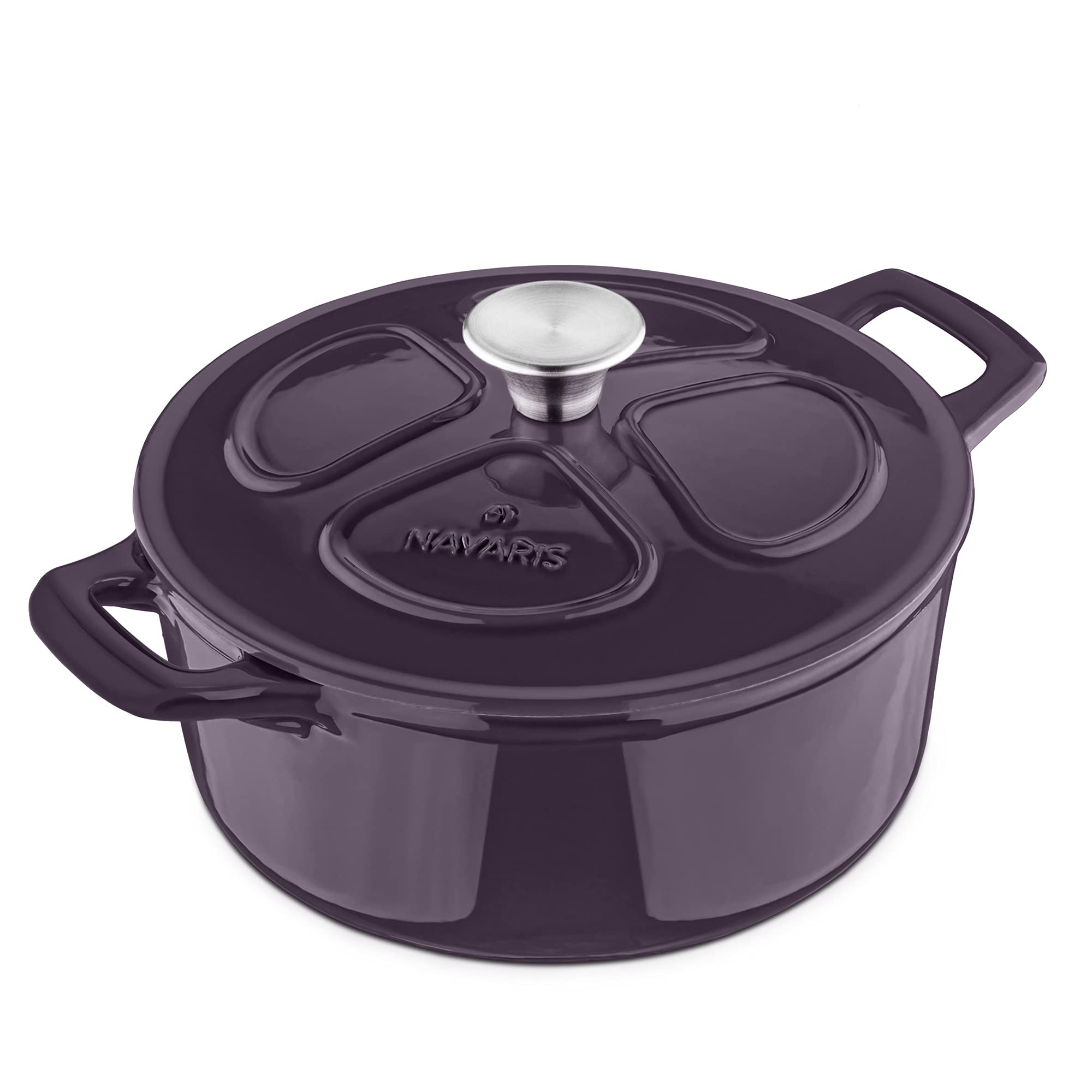 navaris-kitchen-gusseisen-topf-3-5l-24cm-br-ter-emailliert image 1