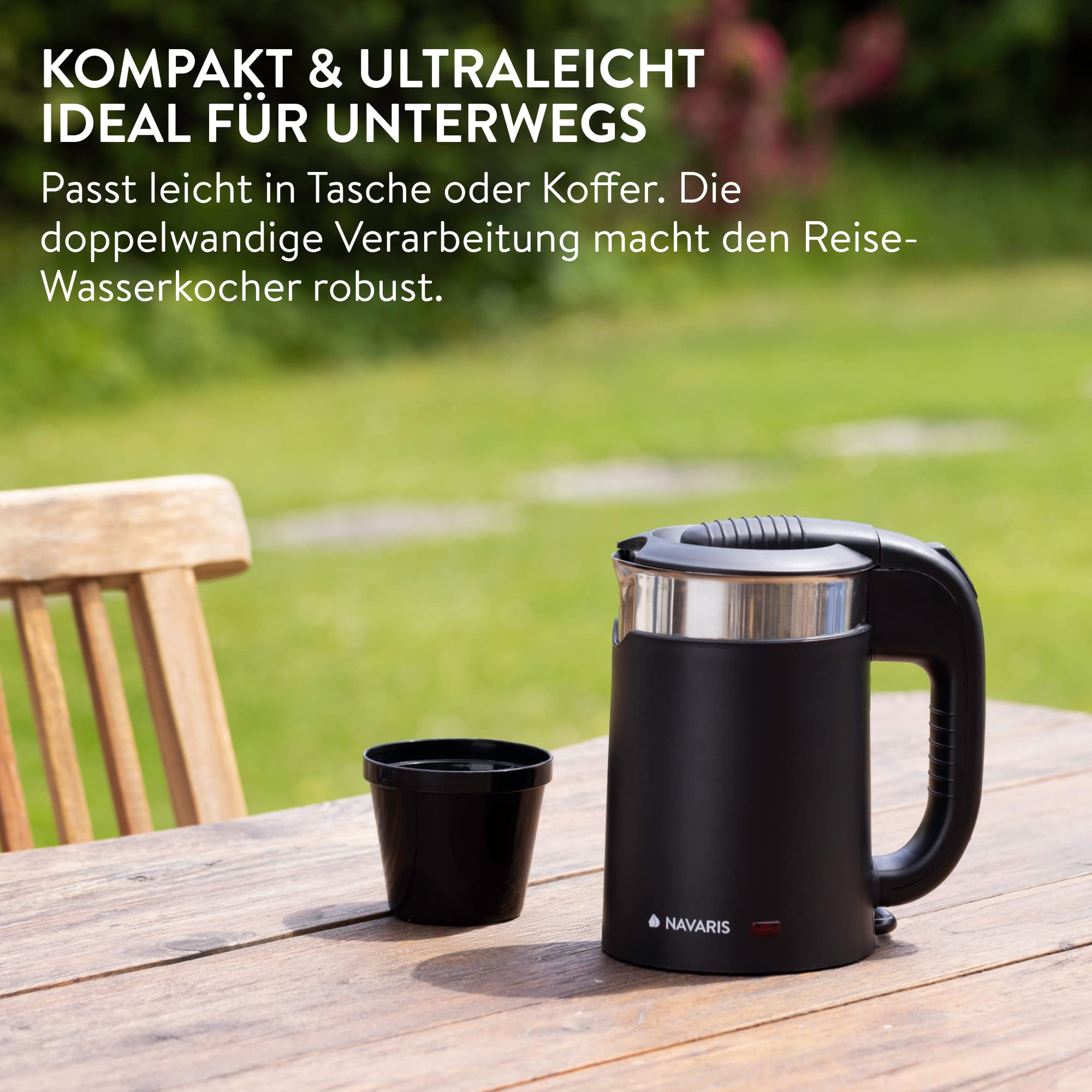navaris-reisewasserkocher-0-5-l-schwarz-1100-w-mit-bechern image 3