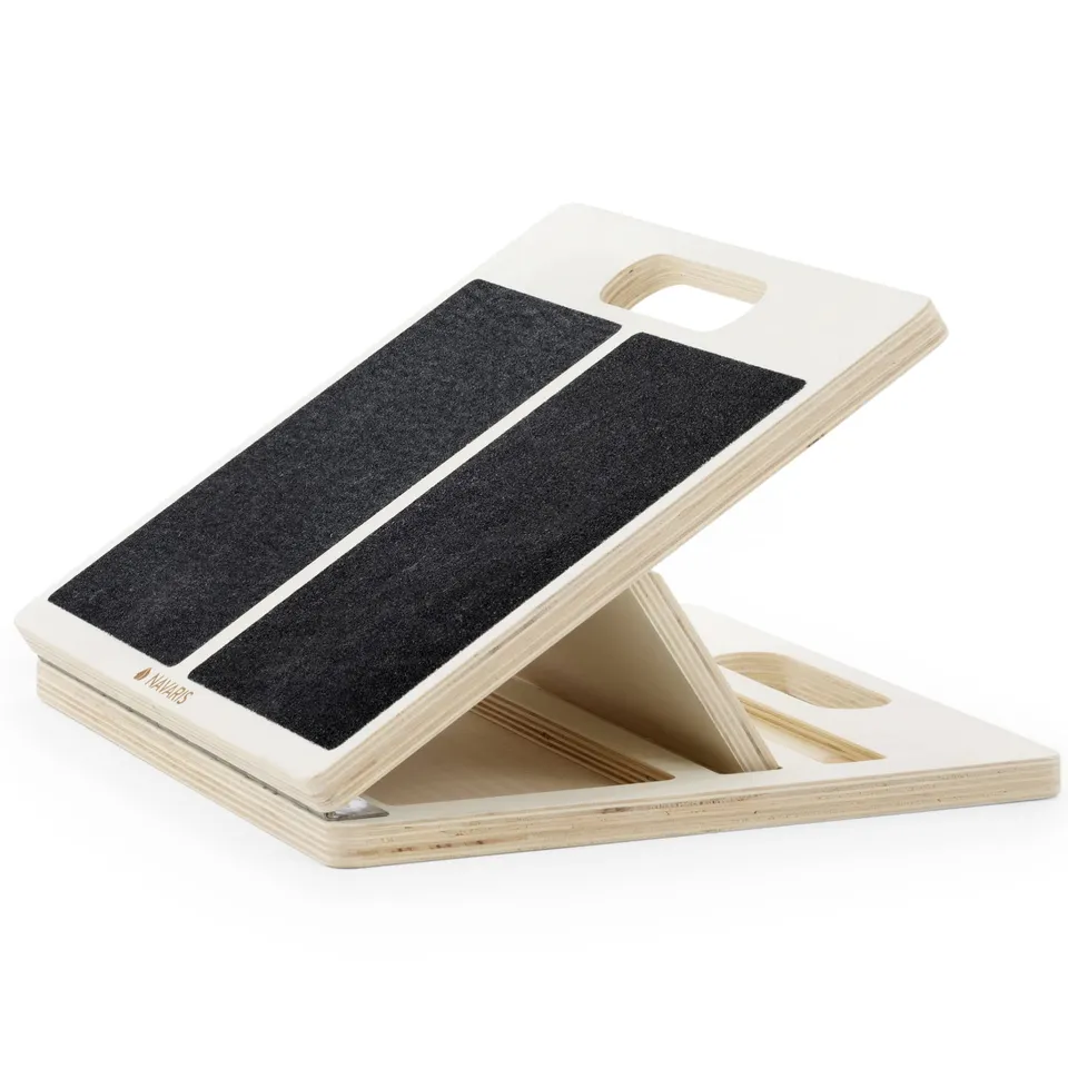 navaris-sport-wadendehner-holz-schr-gbrett-verstellbar-20-40 image 1
