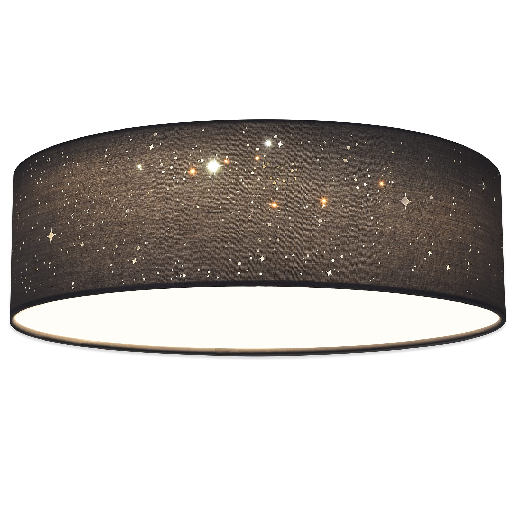 navaris-led-deckenleuchte-22w-rund-40cm-deckenlampe-dunkelgrau-warmwei image 1