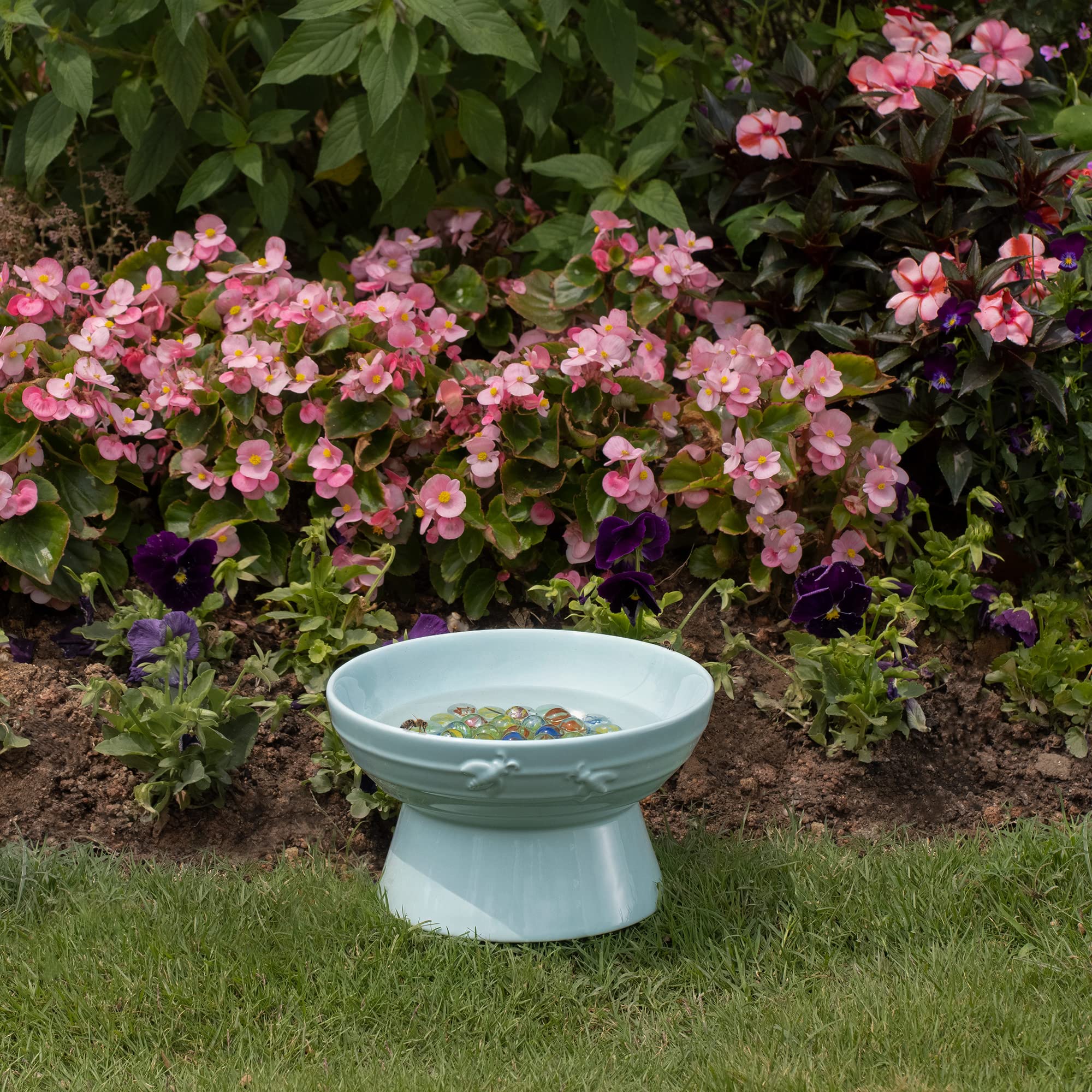 navaris-garden-bienentr-nke-keramik-mit-glasmurmeln-bienen-design image 8