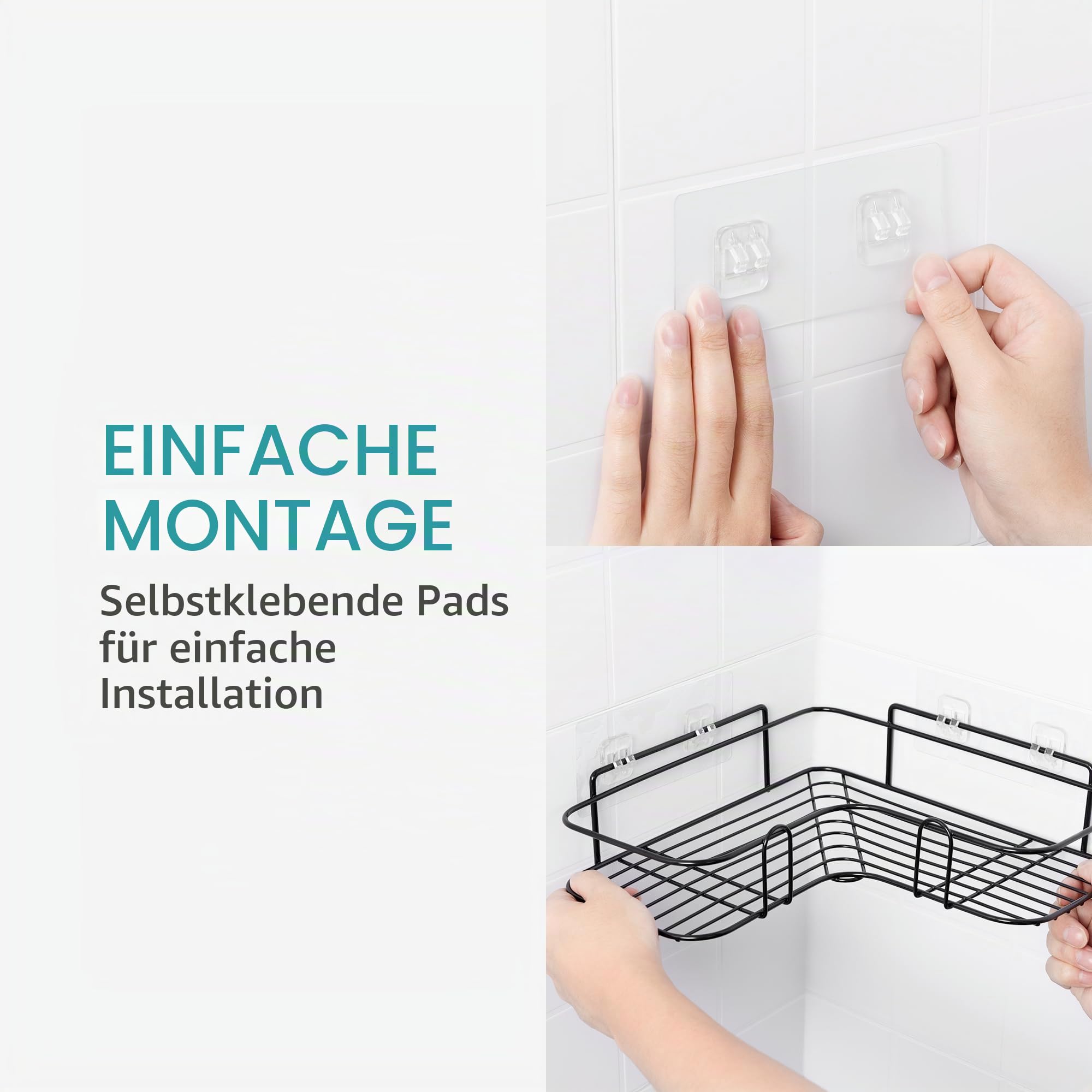 navaris-duschablage-ohne-bohren-eckregal-2er-set-schwarz image 4