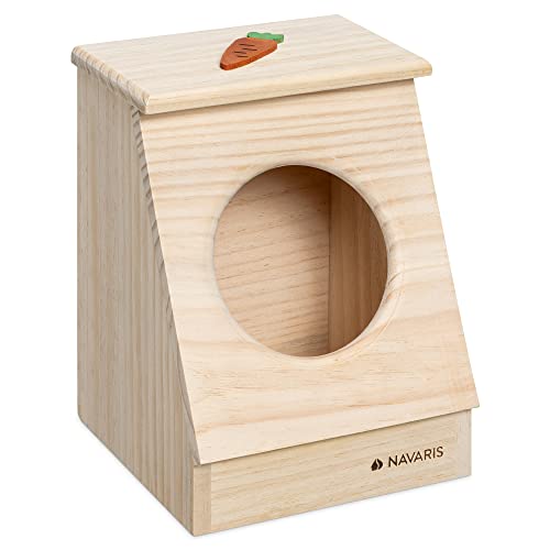 navaris-heuspender-holz-kaninchen-heuraufe-karotten-design image 7