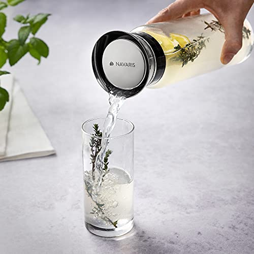 navaris-kitchen-glaskaraffe-1l-borosilikatglas-mit-deckel image 8