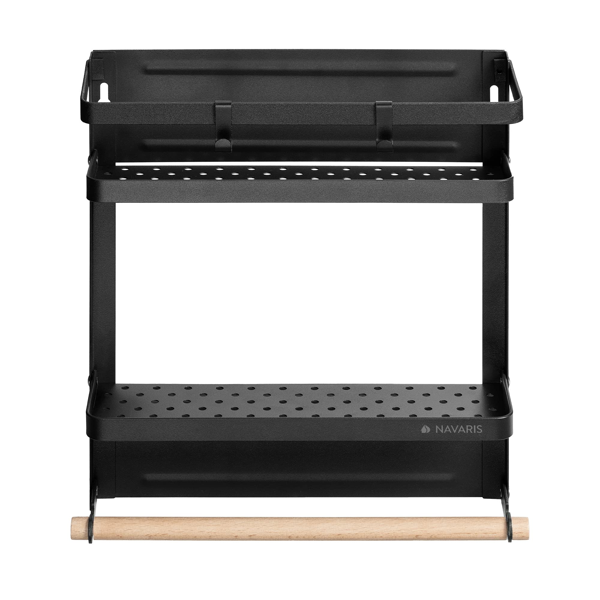 navaris-kitchen-k-hlschrank-regal-magnetisch-schwarz image 5