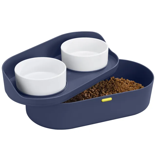 navaris-animals-hundenapf-erh-ht-2er-set-navyblau-futternapf image 1