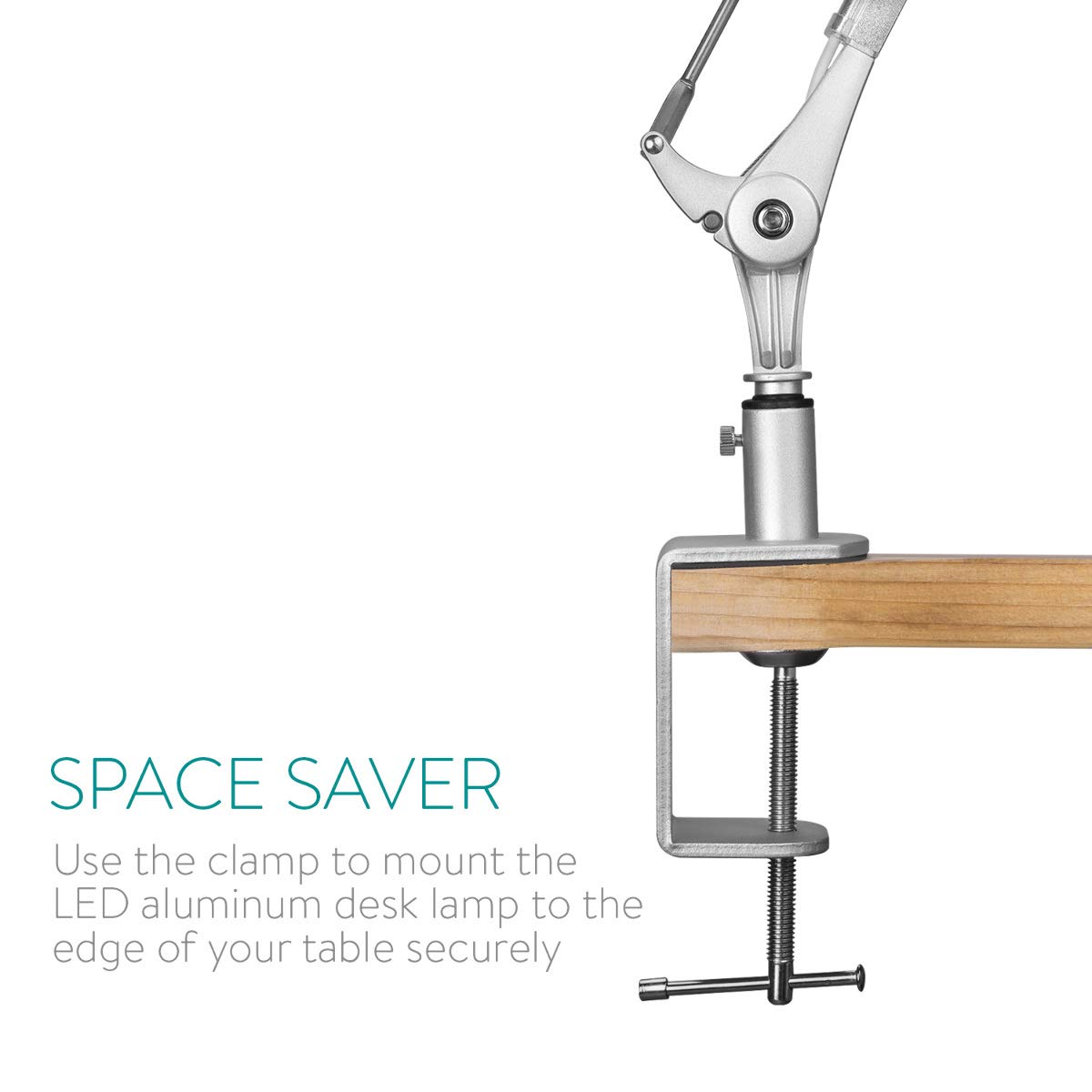 navaris-led-schreibtischlampe-silber-klemmleuchte-dimmbar-10w image 5