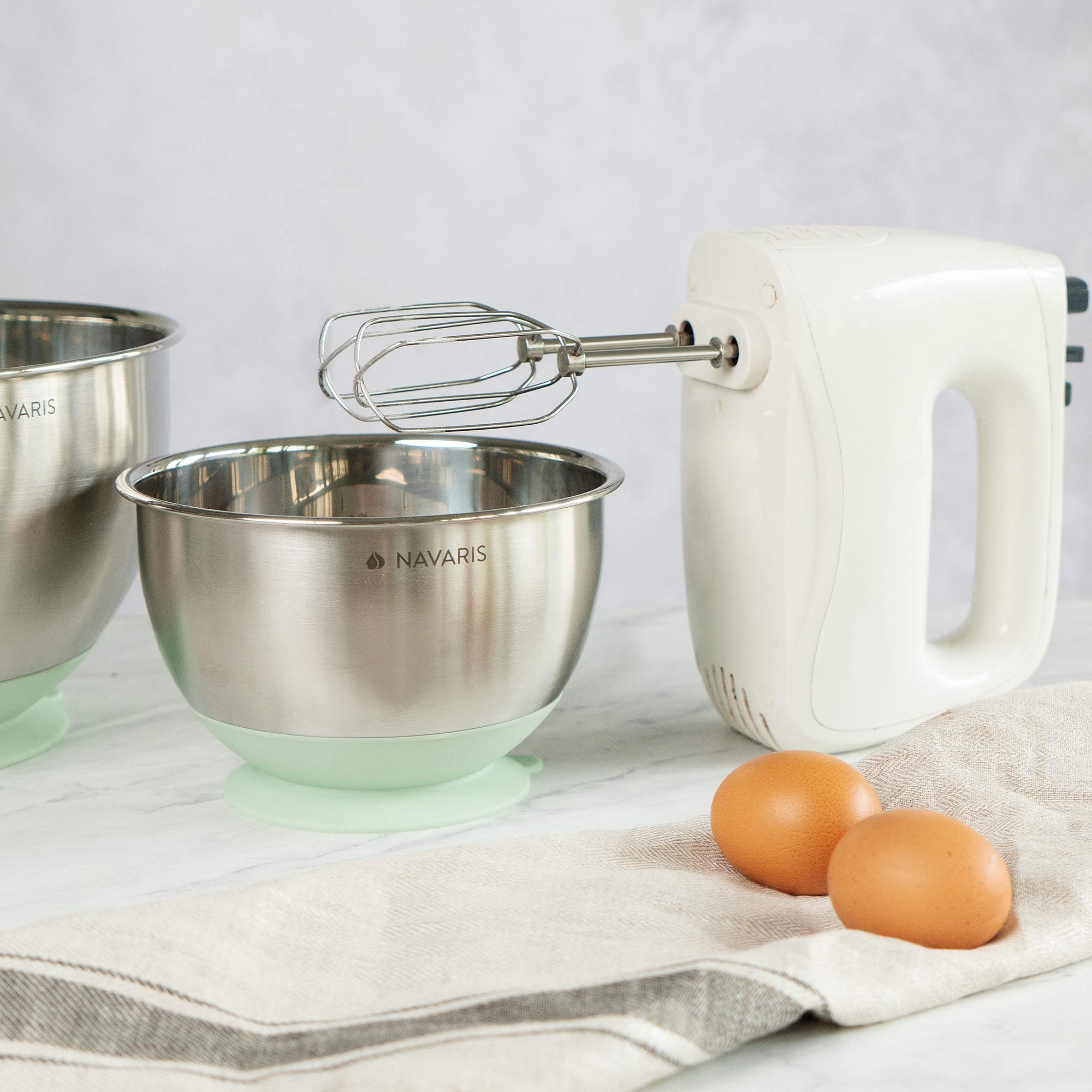 navaris-kitchen-r-hrsch-ssel-edelstahl-2er-set-mintgr-n-saugnapf image 3