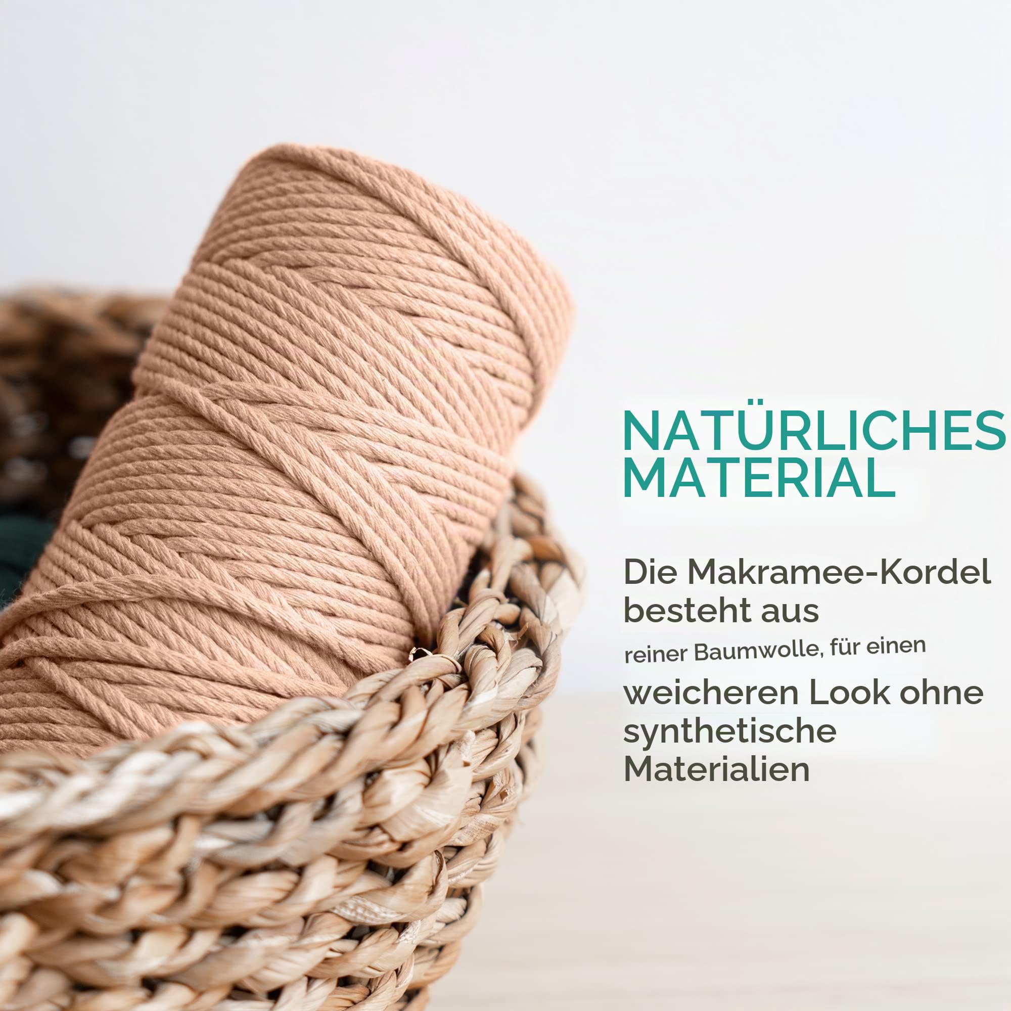 navaris-garden-makramee-garn-3er-set-baumwollschnur-wei-gr-n-rosa image 2