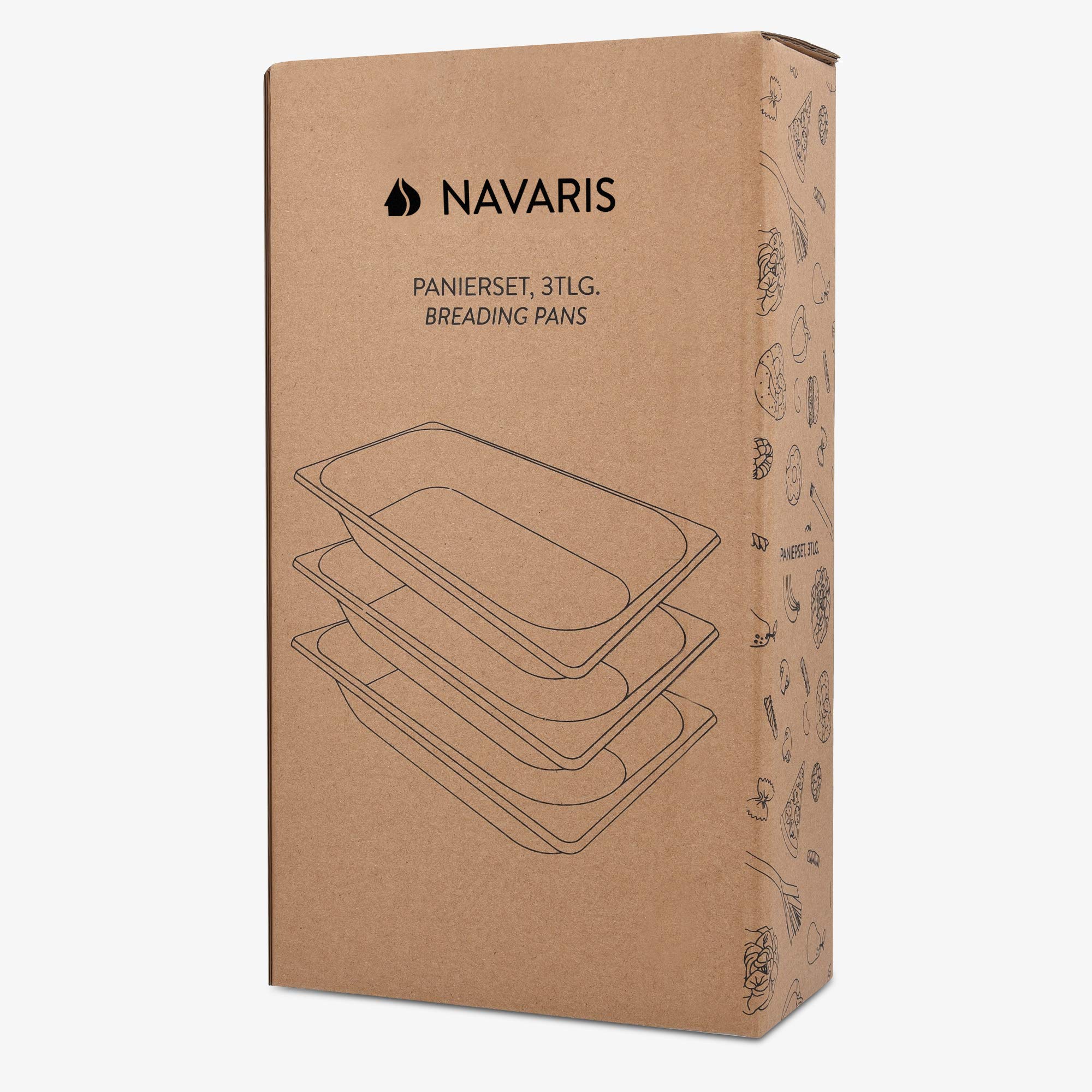 navaris-kitchen-panier-set-3-tlg-edelstahl-32-5cm-rechteckig image 7