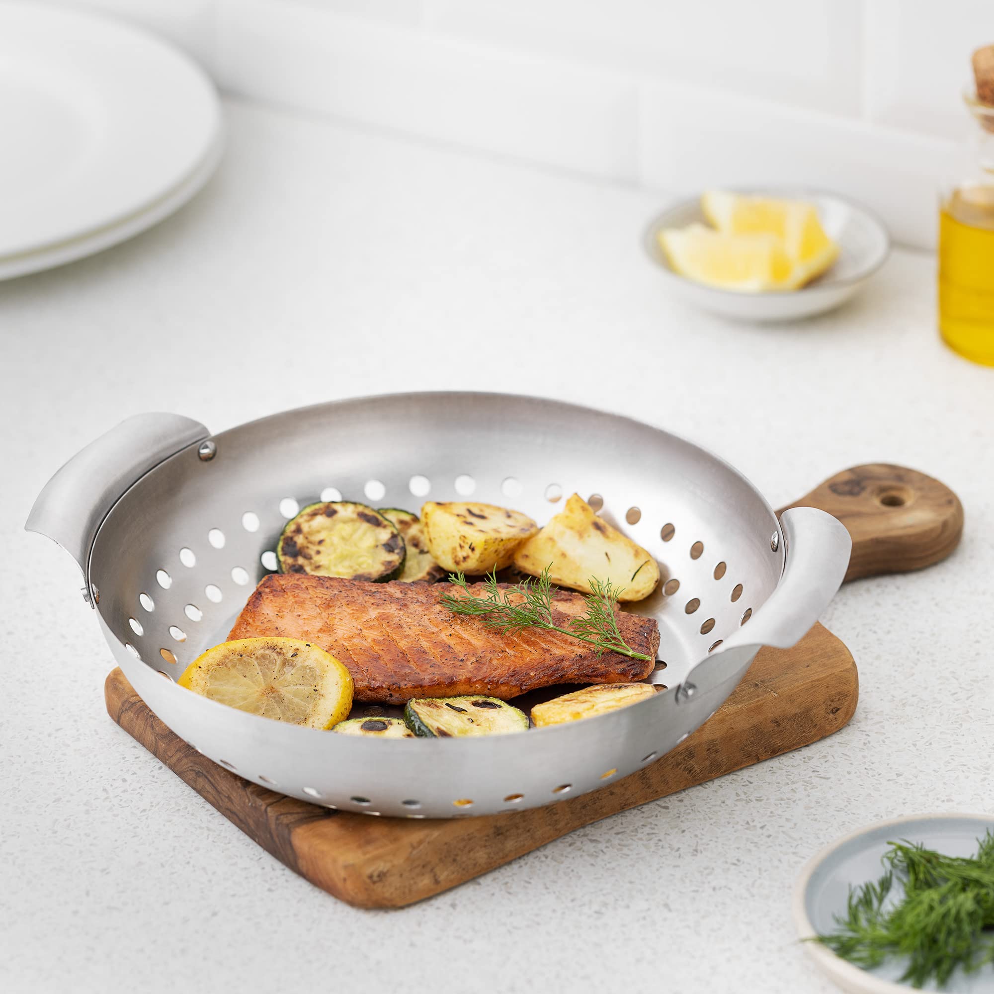 navaris-kitchen-grillschale-rund-edelstahl-grillkorb-23-cm image 5