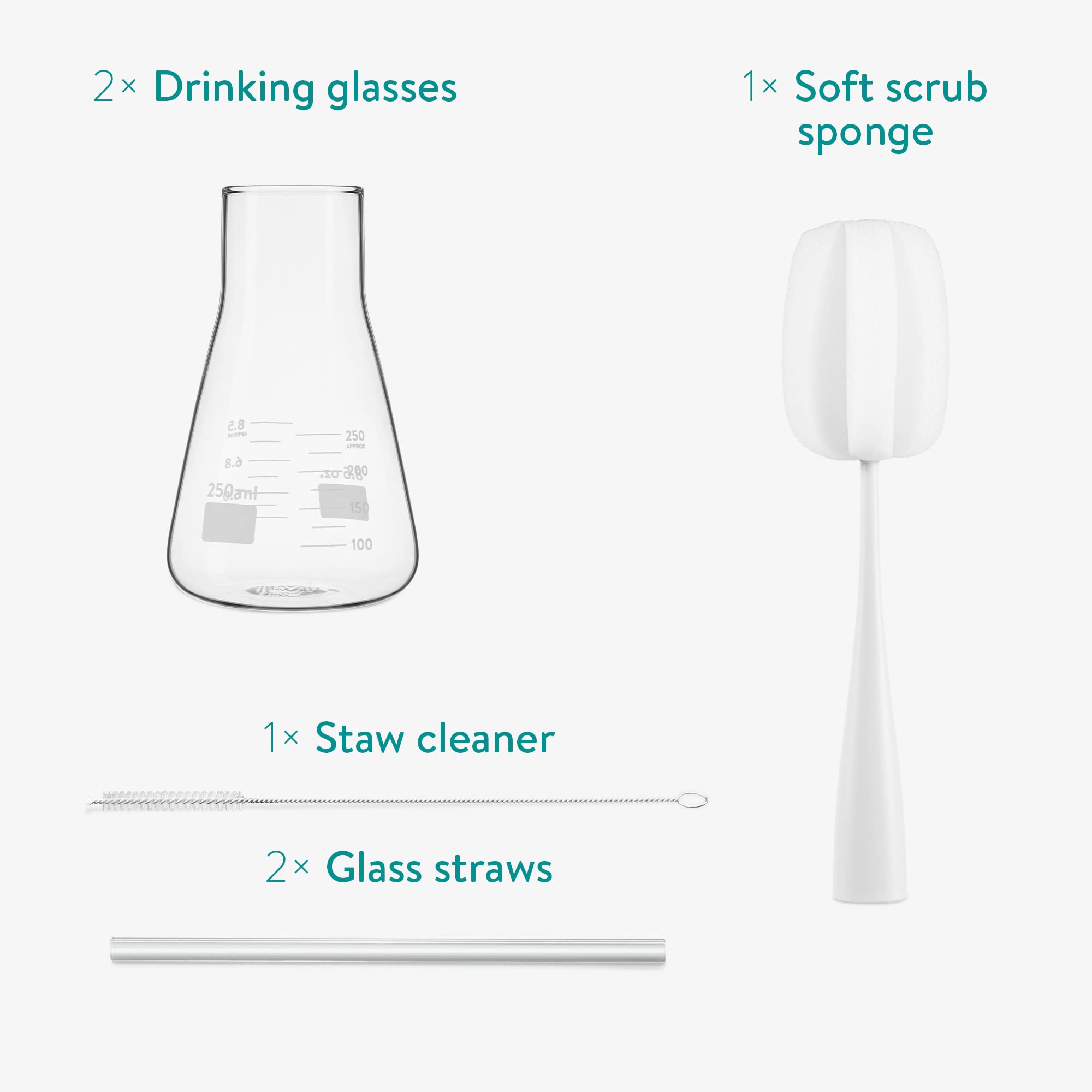 navaris-kitchen-laborgl-ser-2er-set-250-ml-strohhalm image 6