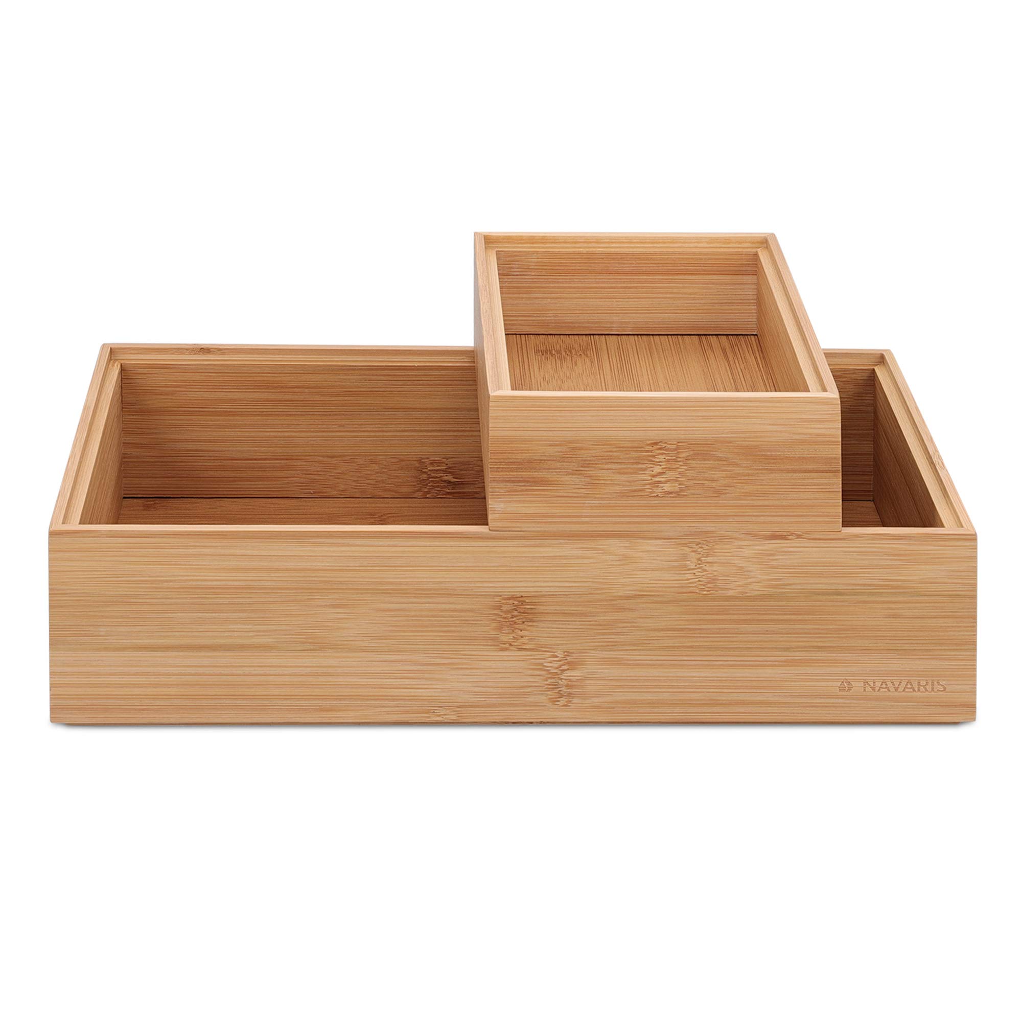 navaris-living-aufbewahrungsbox-bambus-2er-set-stapelbar image 5