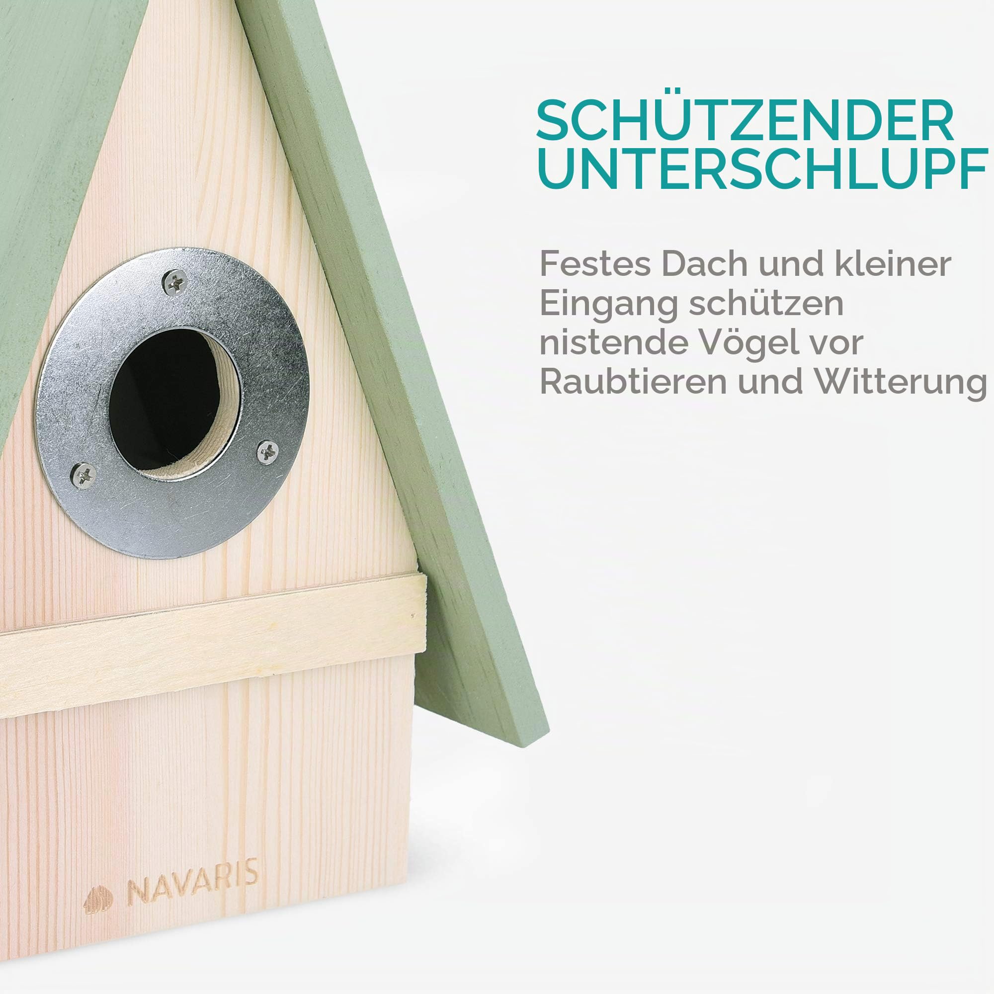 navaris-garden-vogelhaus-holz-nistkasten-singv-gel-einflugloch image 6