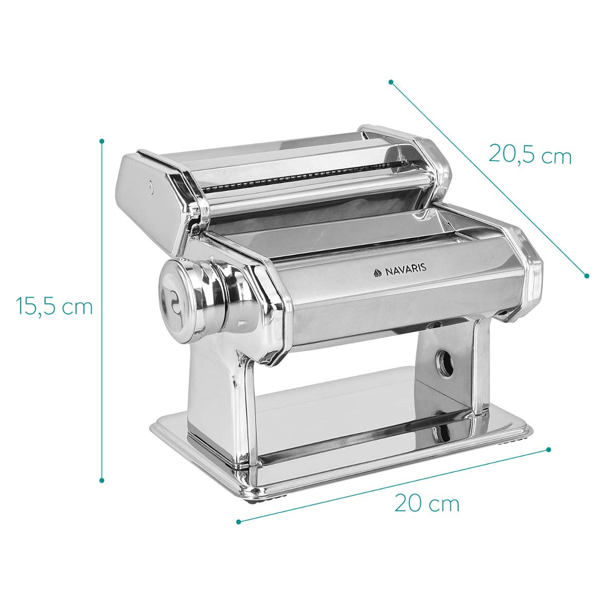 navaris-kitchen-nudelmaschine-edelstahl-holzgriff-9-stufen-spaghetti image 3