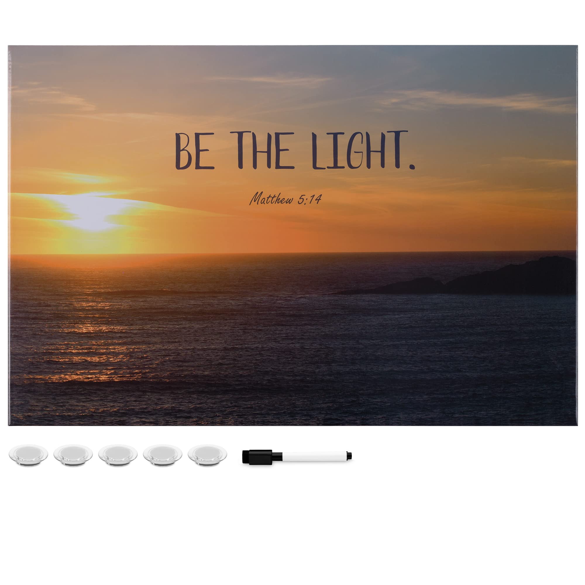 navaris-magnettafel-whiteboard-40-6x61-be-the-light image 1