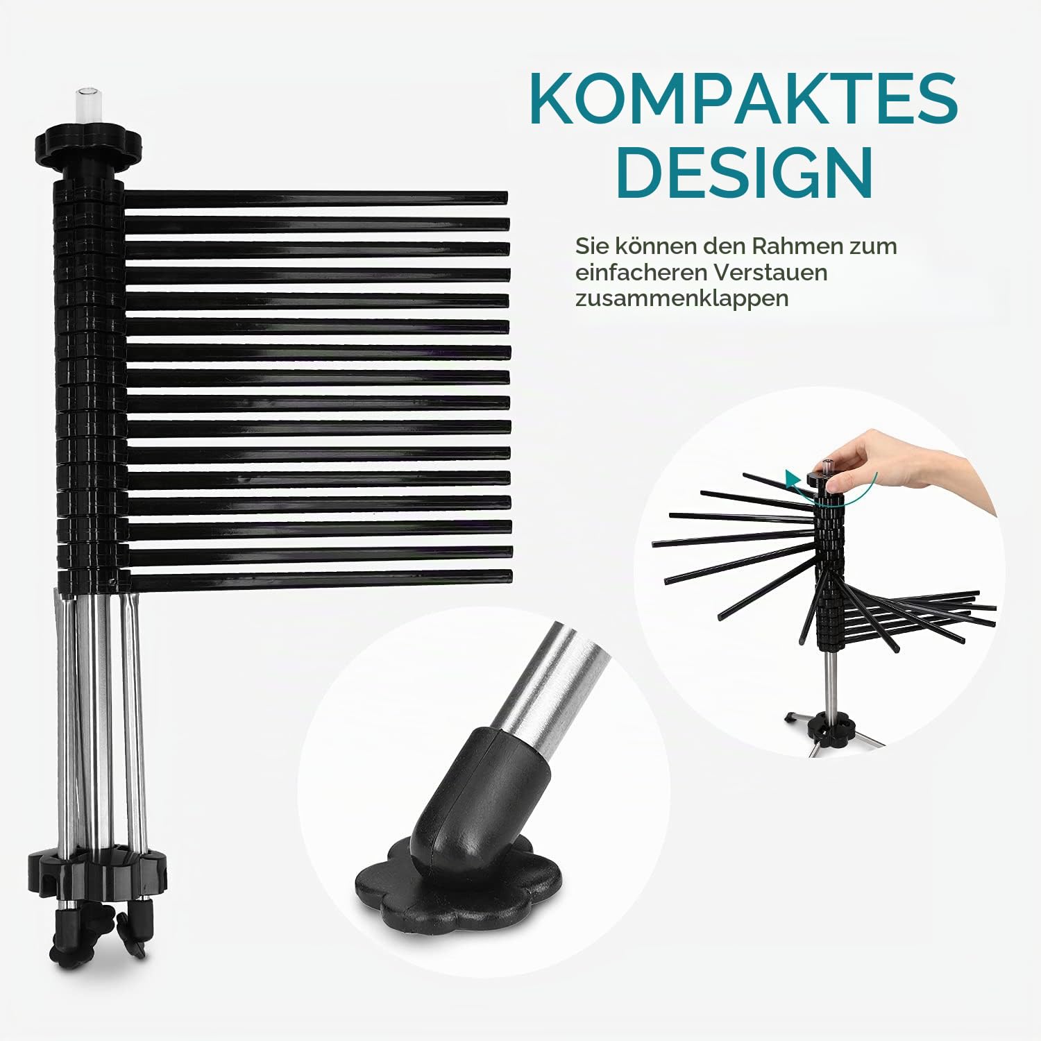 navaris-nudeltrockner-nudelst-nder-16-arme-schwarz-2-kg image 6