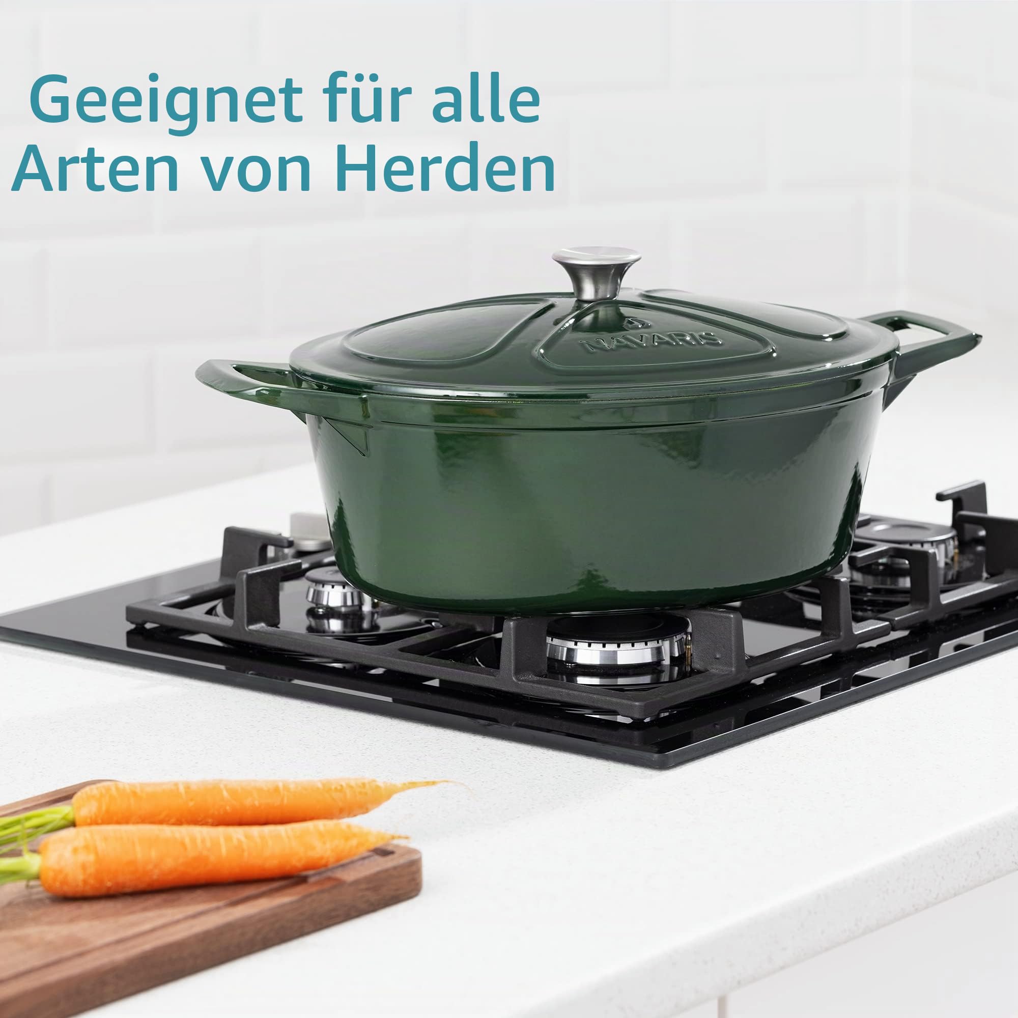 navaris-kitchen-gusseisen-topf-7-7l-oval-emailliert-bratentopf image 2