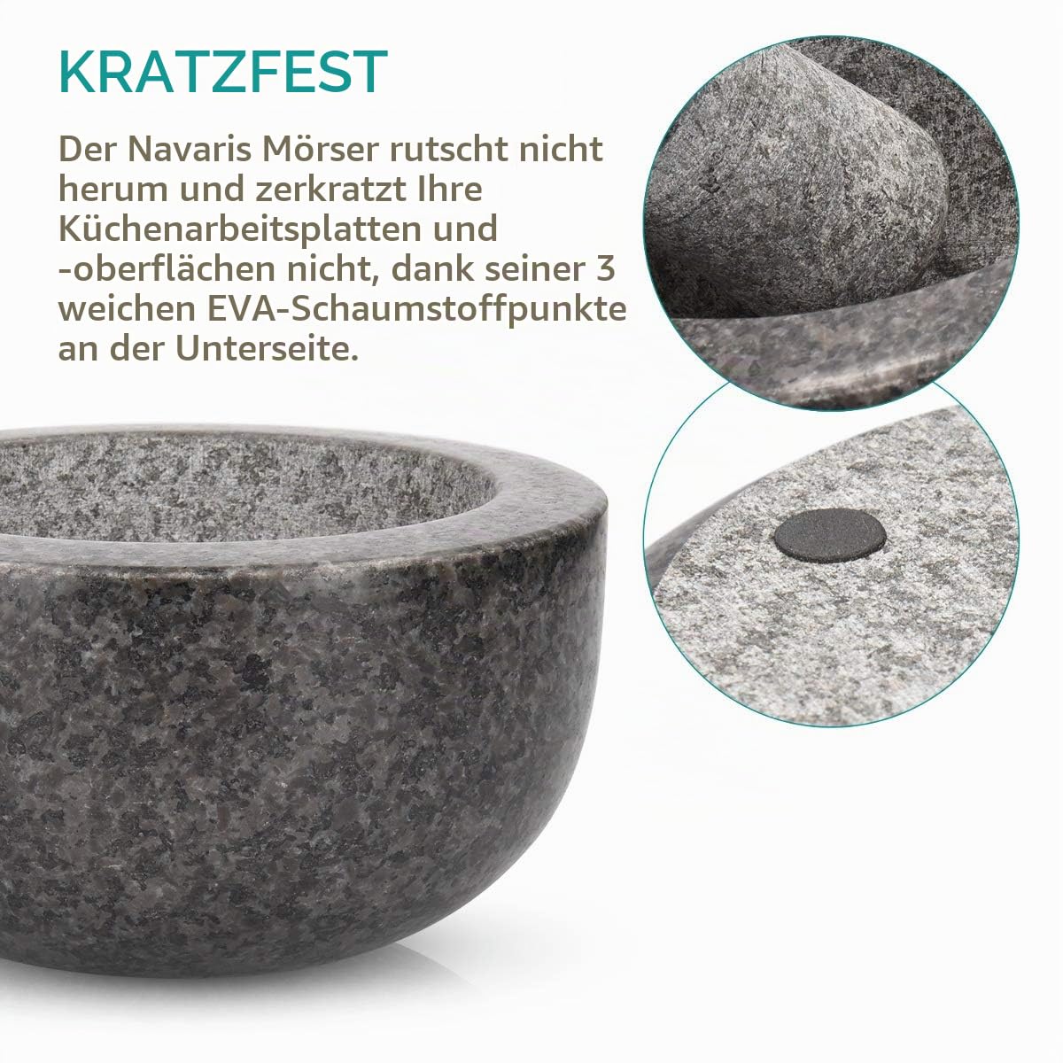 navaris-kitchen-m-rser-mit-st-el-granit-16-cm image 4
