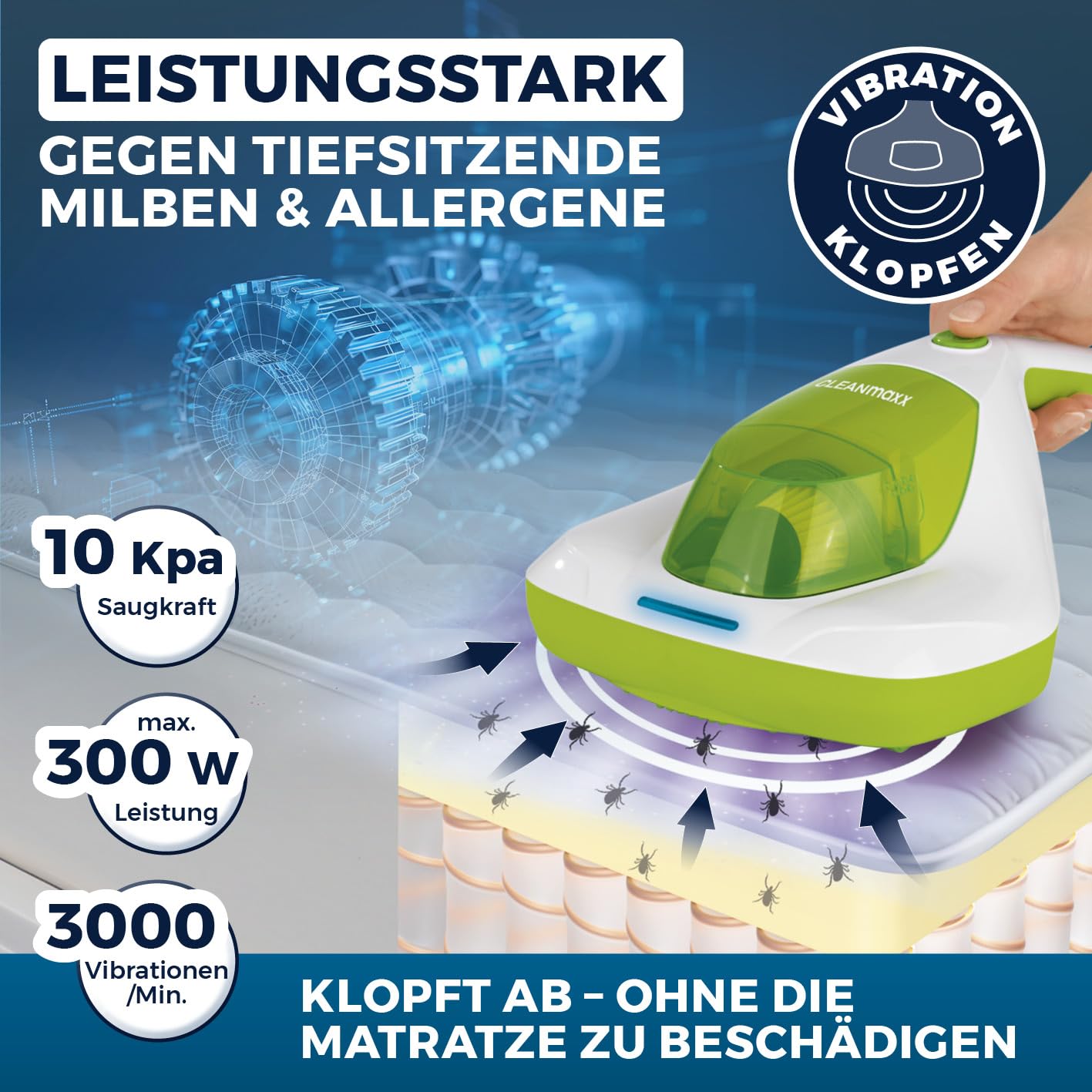 cleanmaxx-milbensauger-mite-clean-milben-gr-n-uv-c-licht image 3