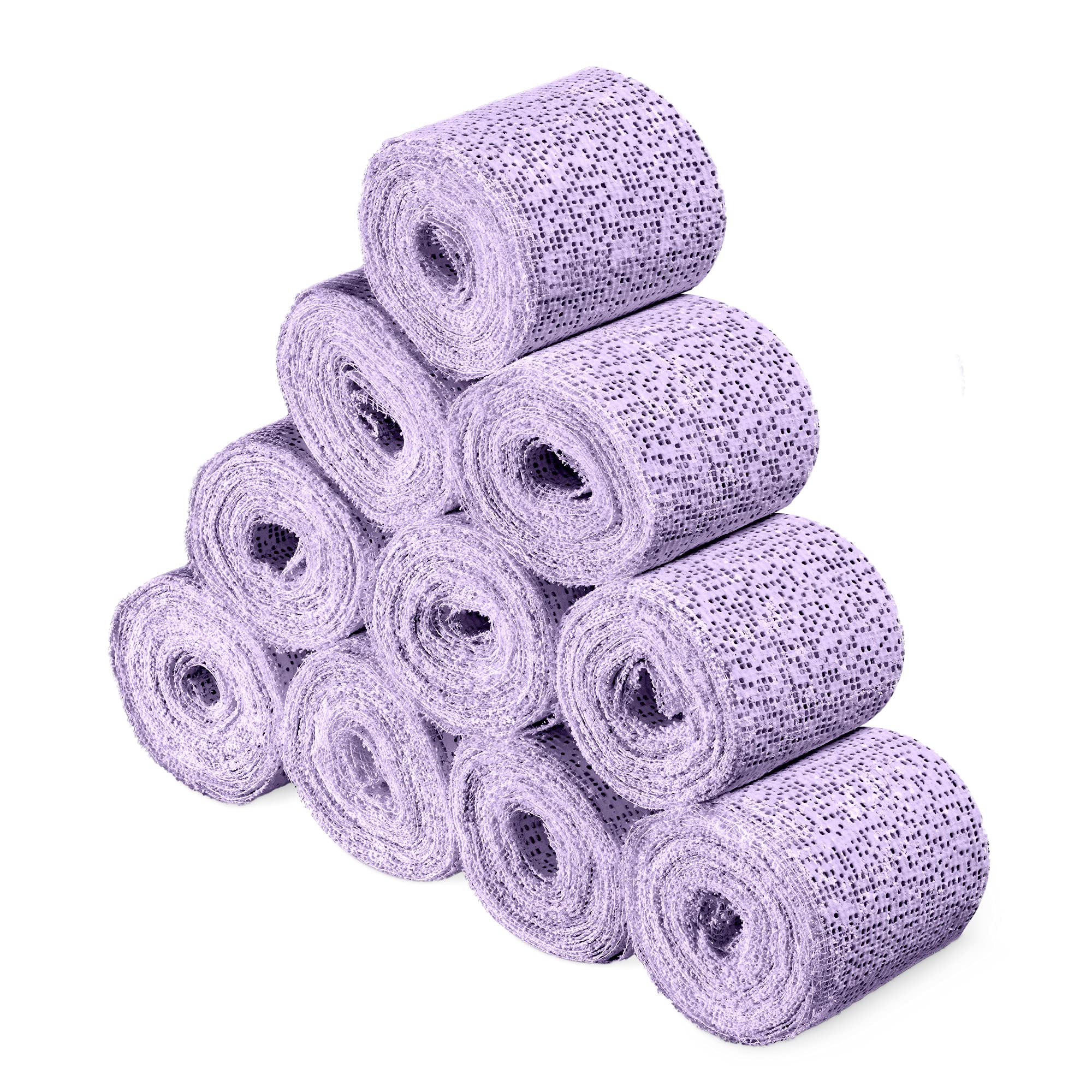 navaris-gipsbinden-10er-babybauch-5x300-cm-violett image 1