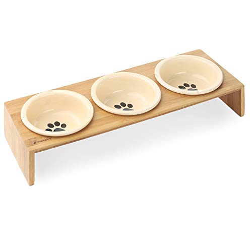 navaris-animals-futterstation-3er-keramiknapf-wei-360-ml image 6
