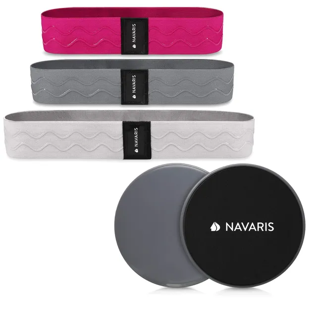 navaris-fitnessb-nder-set-stoff-3-stufen-mit-gleitscheiben image 1