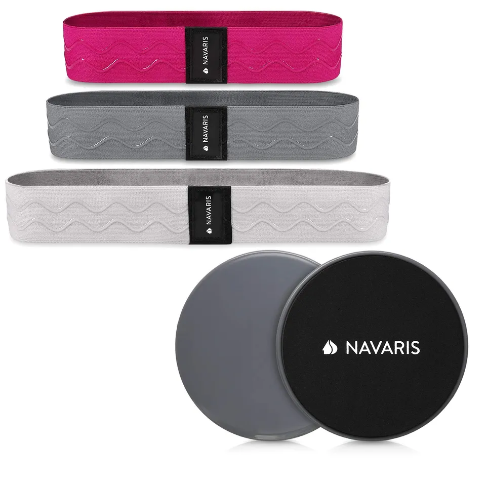 navaris-fitnessb-nder-set-stoff-3-stufen-mit-gleitscheiben image 1