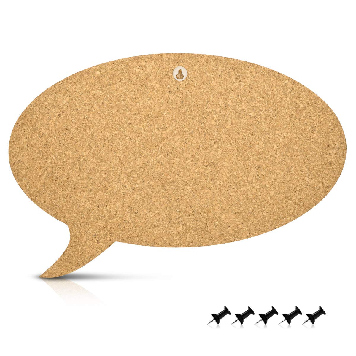 navaris-kork-pinnwand-sprechblase-44x29-cm-korktafel-inkl-pins image 3