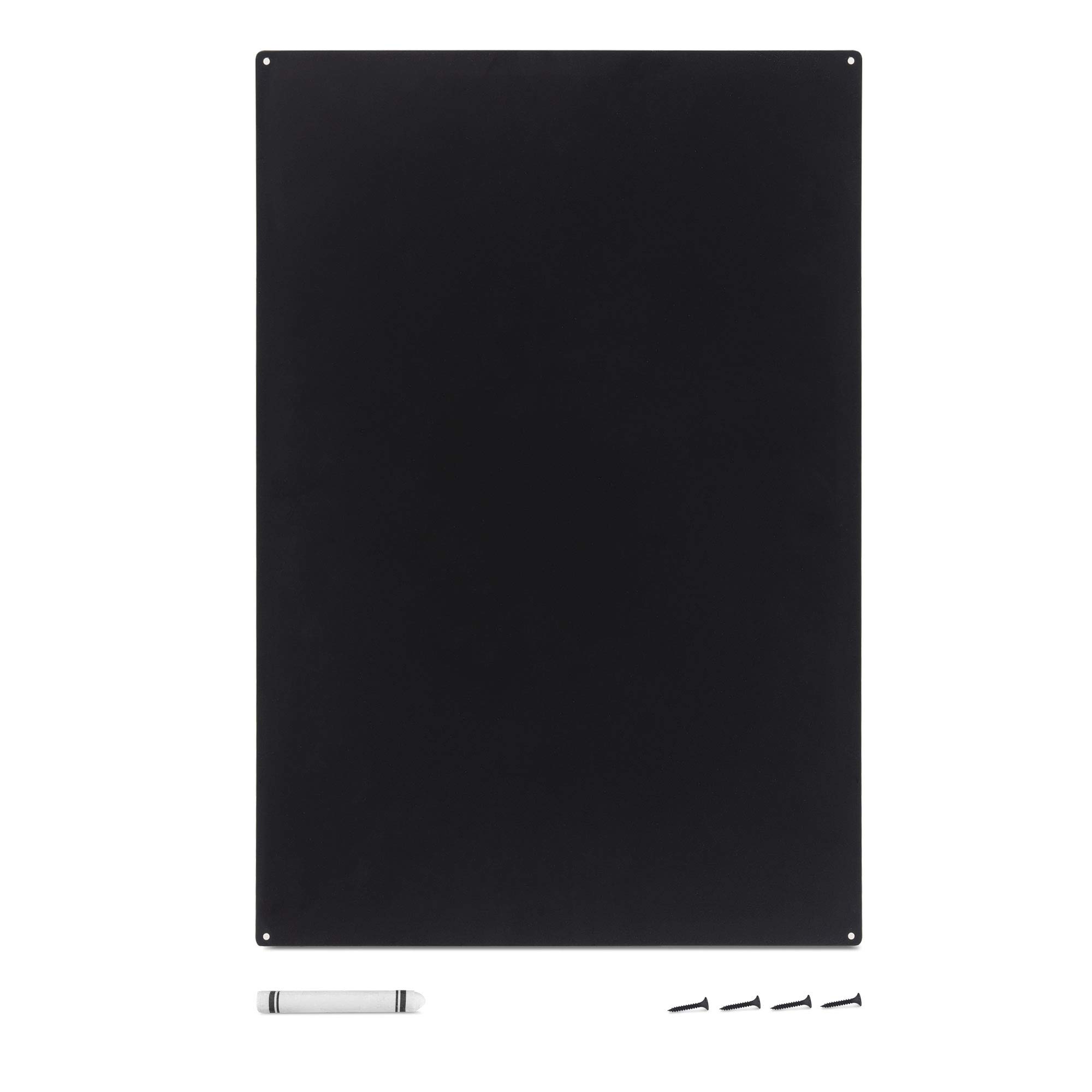 navaris-magnettafel-metall-56x38cm-schwarz-mit-kreidestift image 4