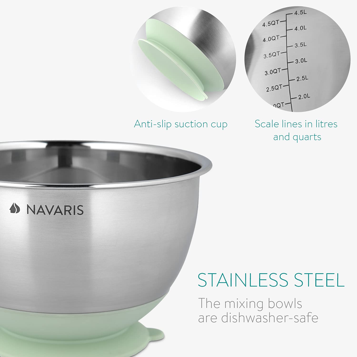 navaris-kitchen-r-hrsch-ssel-edelstahl-2er-set-mintgr-n-saugnapf image 4