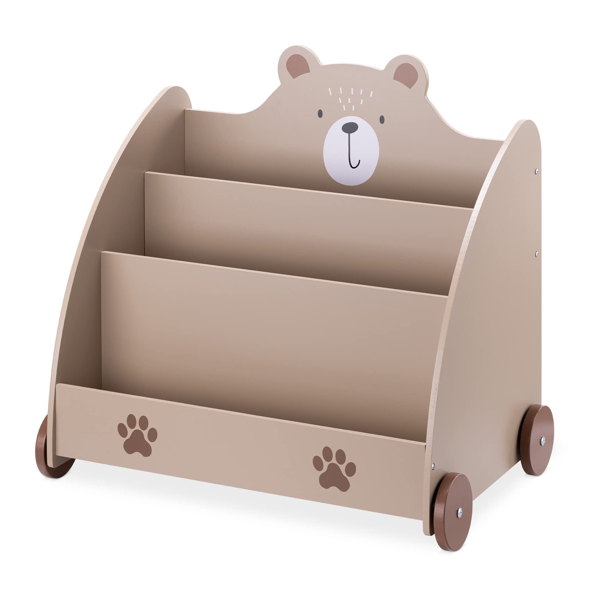 navaris-children-b-cherregal-b-r-braun-mit-rollen-60x58x40 image 7
