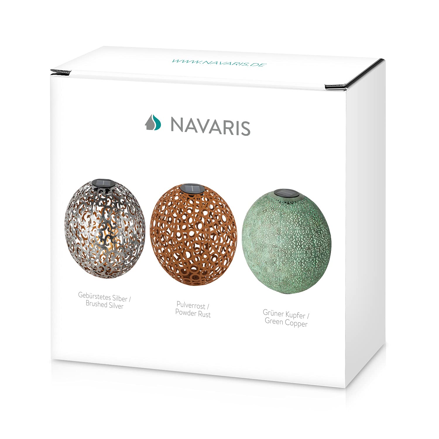 navaris-lighting-led-solar-kugel-metall-30cm-orientalisch image 7