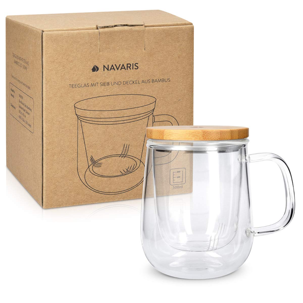 navaris-kitchen-teeglas-mit-sieb-500ml-teetasse-glas-bambusdeckel image 7