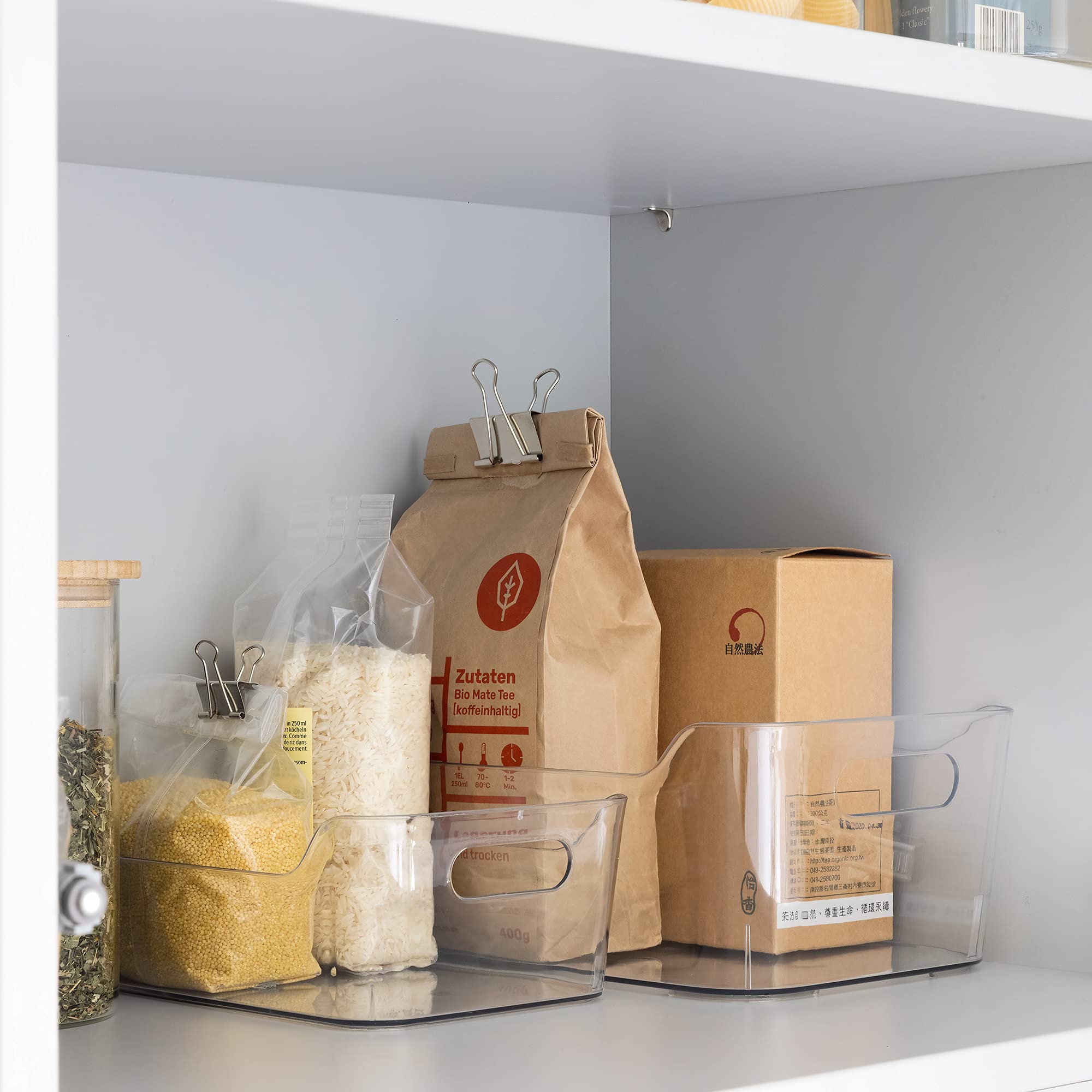 navaris-kitchen-k-hlschrank-organizer-4er-set-transparent-kunststoff image 3