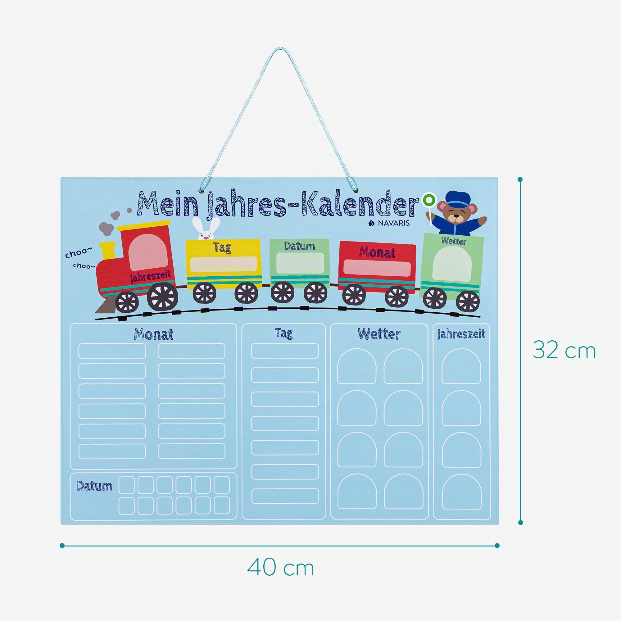navaris-kitchen-kinderkalender-magnettafel-blau-deutsch-magnetisch image 6