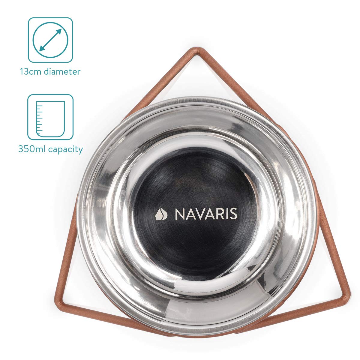 navaris-animals-fressnapf-edelstahl-2er-set-st-nder-ros-gold image 5