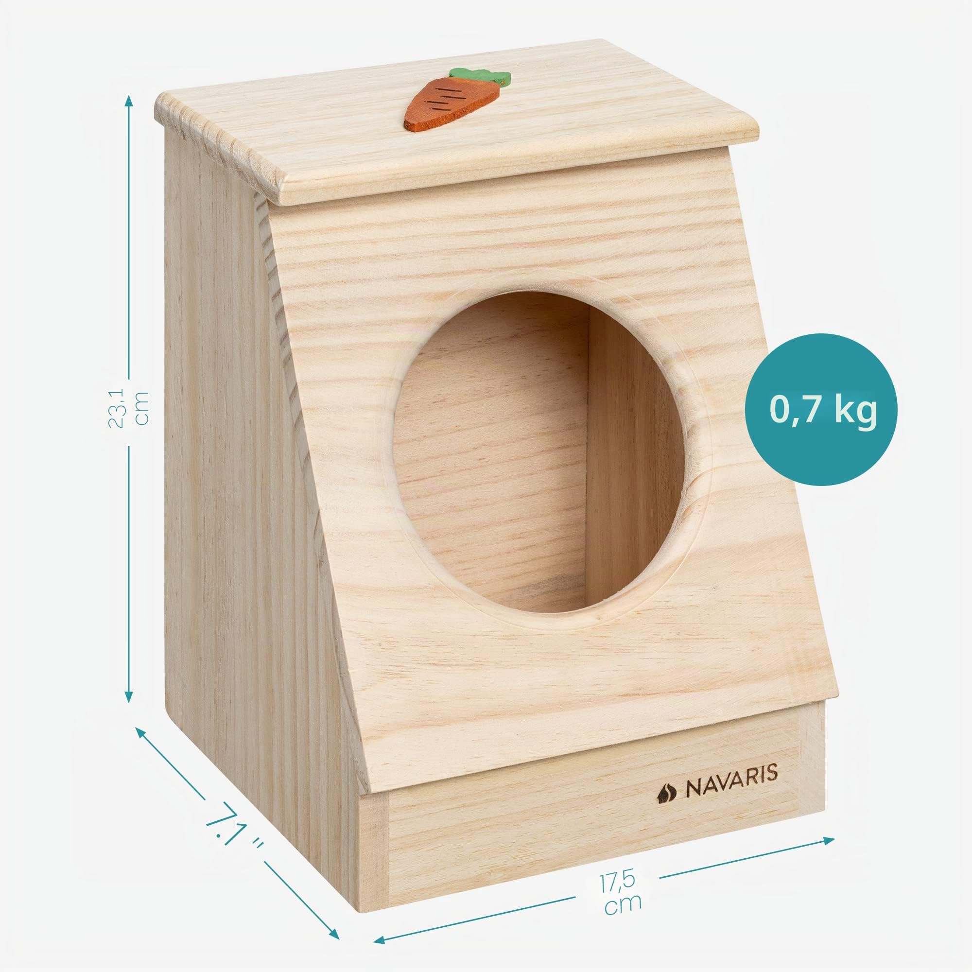 navaris-heuspender-holz-kaninchen-heuraufe-karotten-design image 5