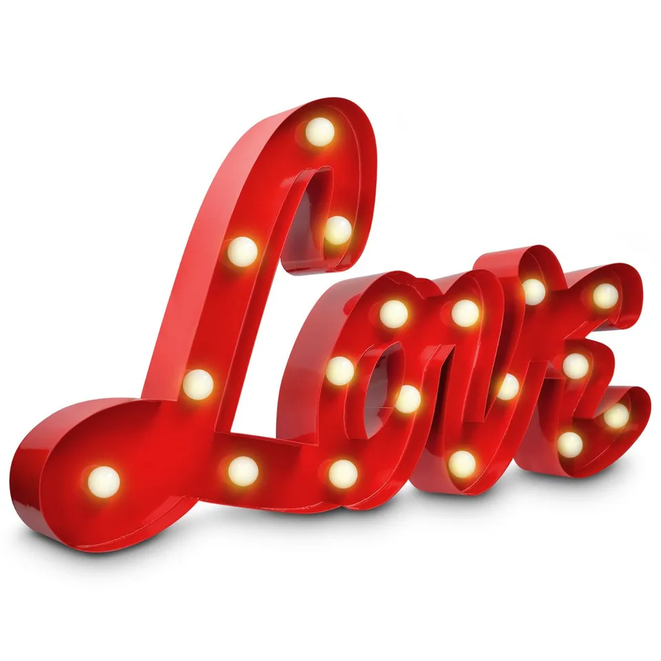 navaris-led-schriftzug-love-leuchtbuchstaben-rot-warmwei image 1