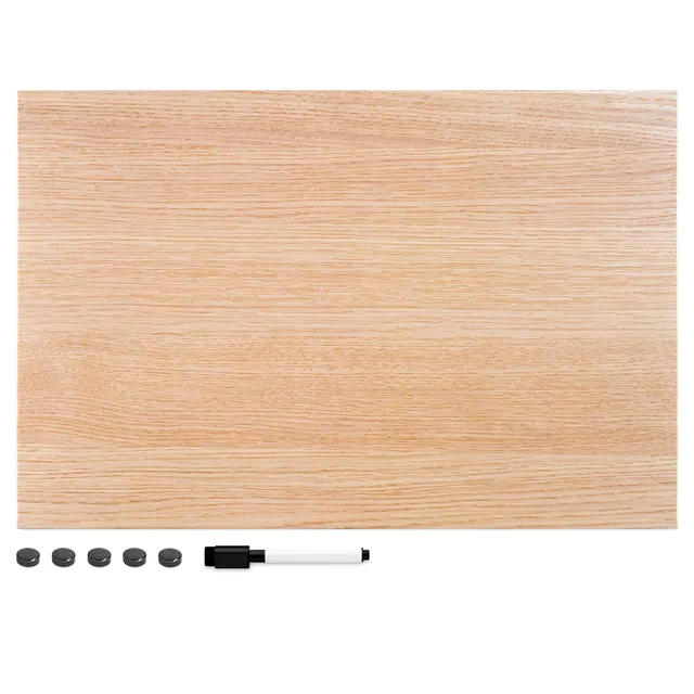 navaris-magnettafel-memoboard-60x40-magnetpinnwand-holz-design image 1