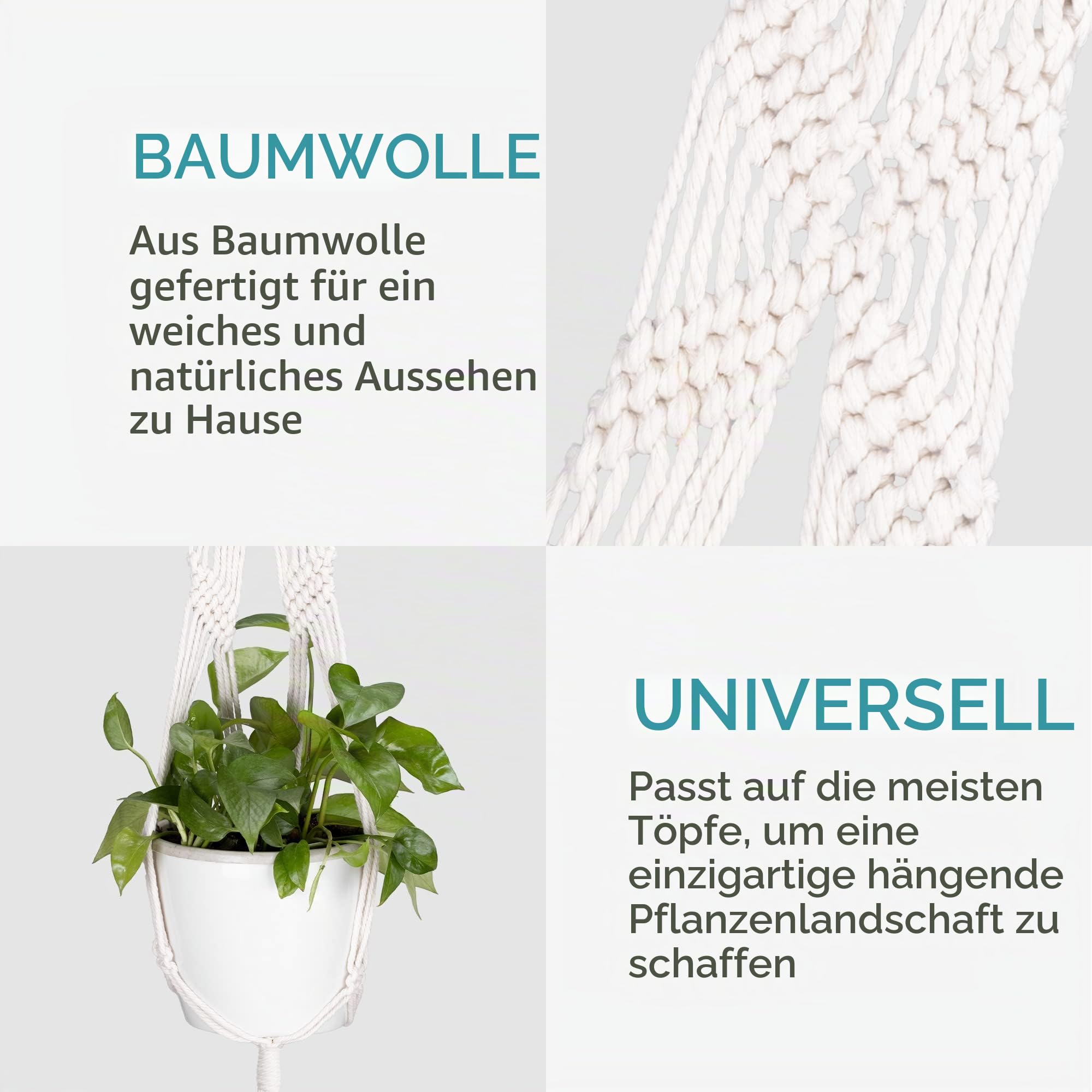navaris-garden-makramee-blumenampel-5er-set-100-cm-baumwolle image 5