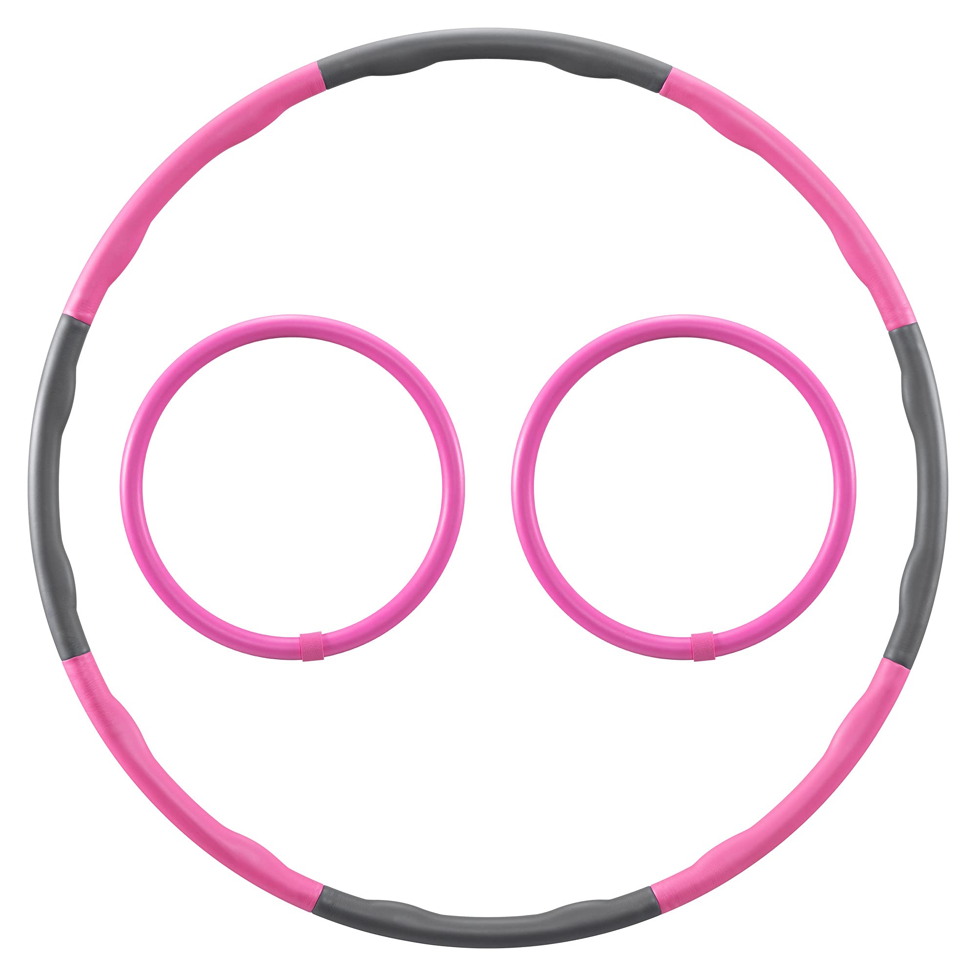 navaris-hula-hoop-set-8-teilig-fitnessreifen-95-cm-arm-hoops image 1