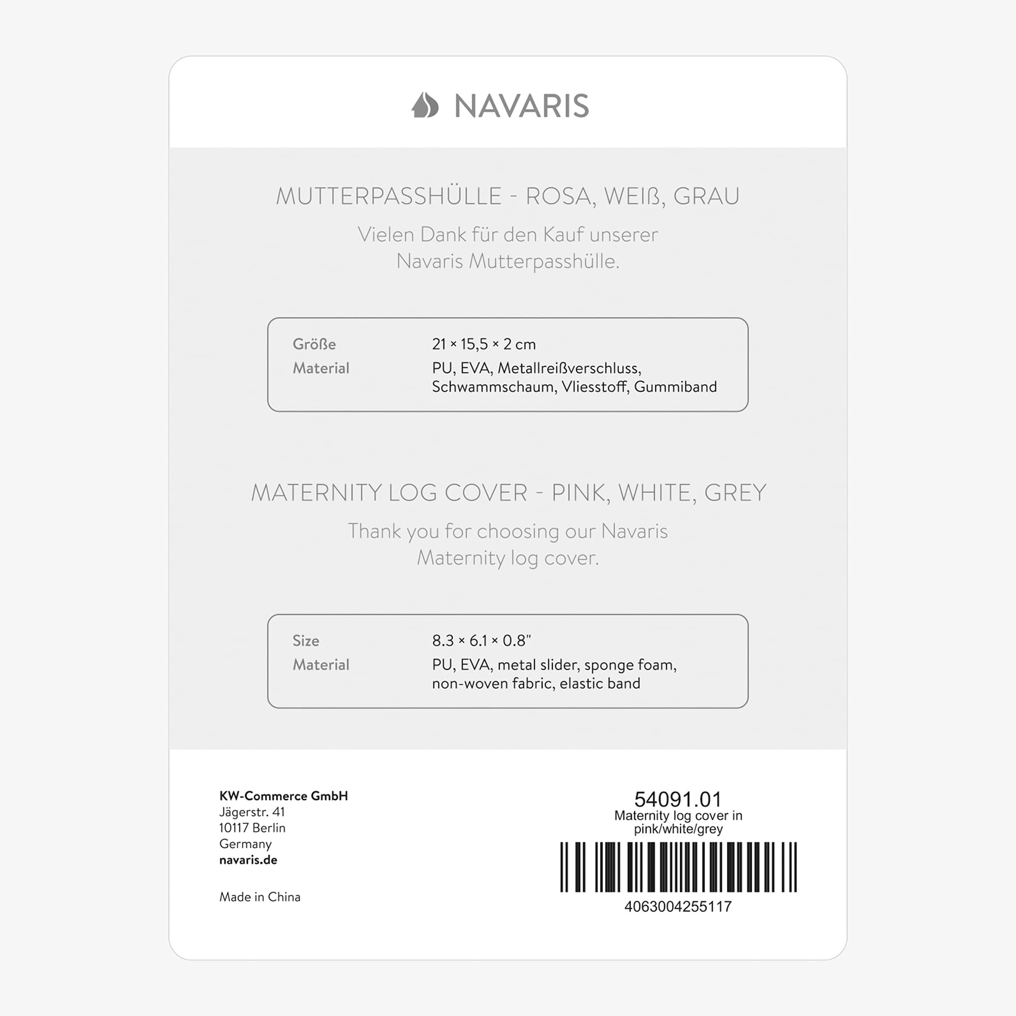 navaris-children-mutterpassh-lle-organizer-mit-rei-verschluss image 7