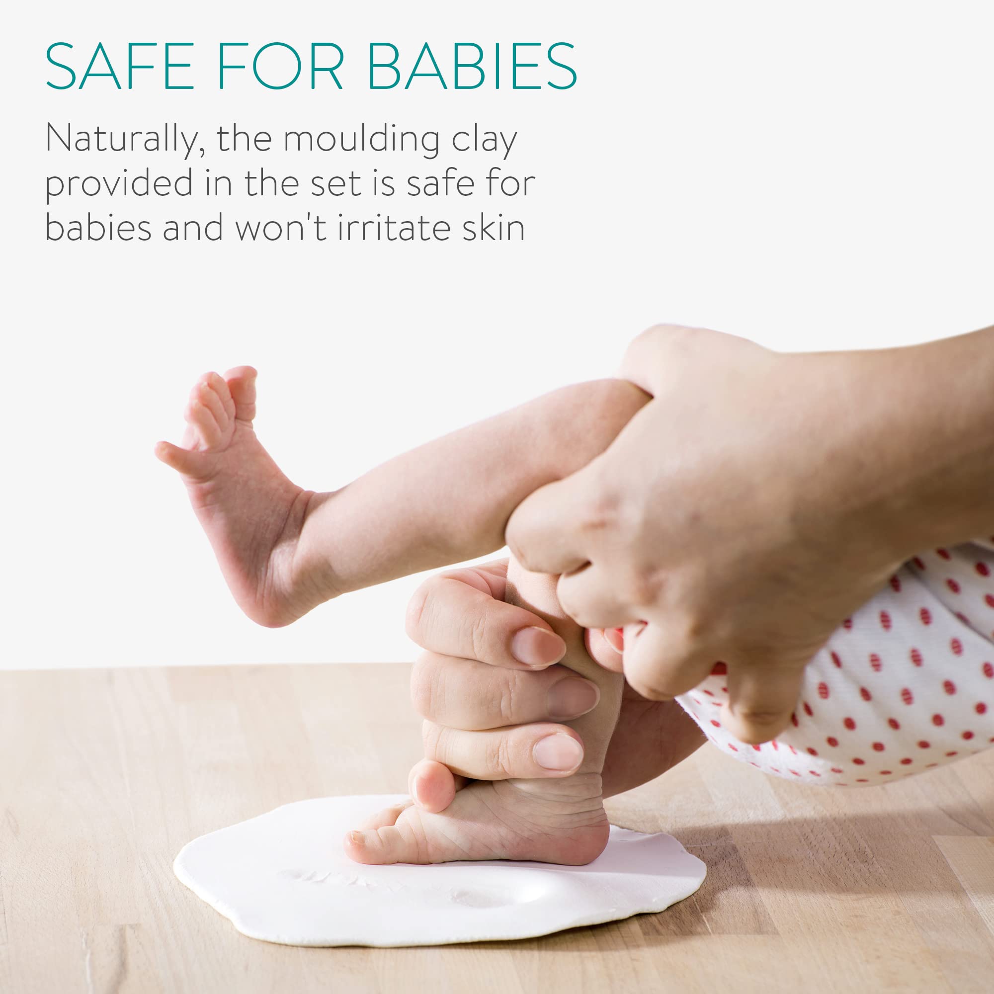 navaris-baby-bilderrahmen-mit-gipsabdruck-wei-fotorahmen image 4