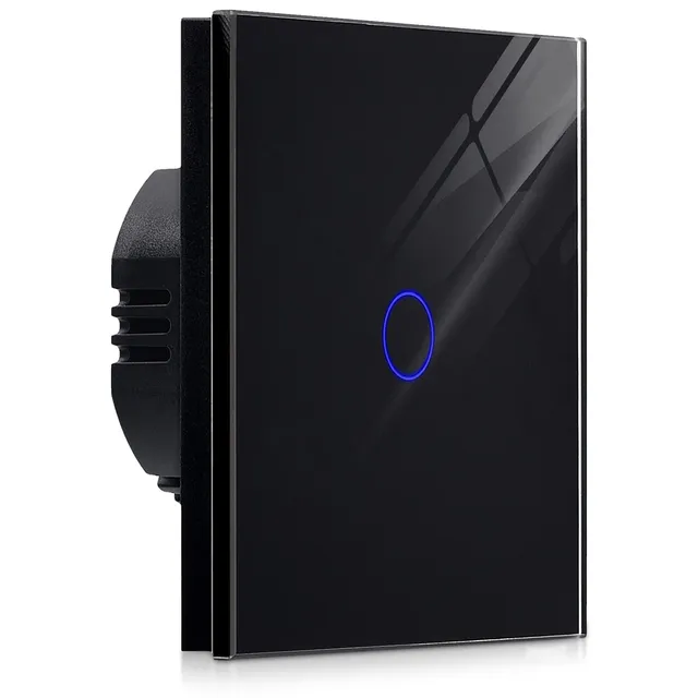 navaris-lighting-touch-lichtschalter-glas-schwarz-mit-led image 1