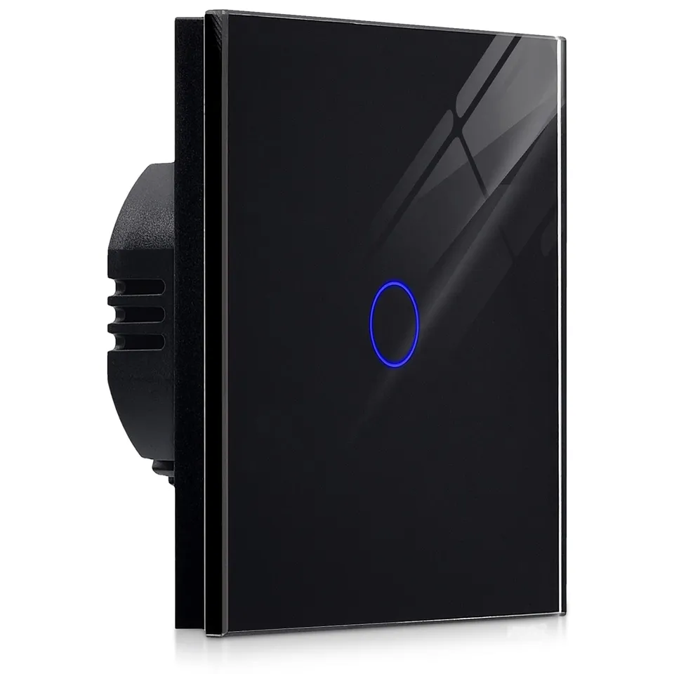 navaris-lighting-touch-lichtschalter-glas-schwarz-mit-led image 1